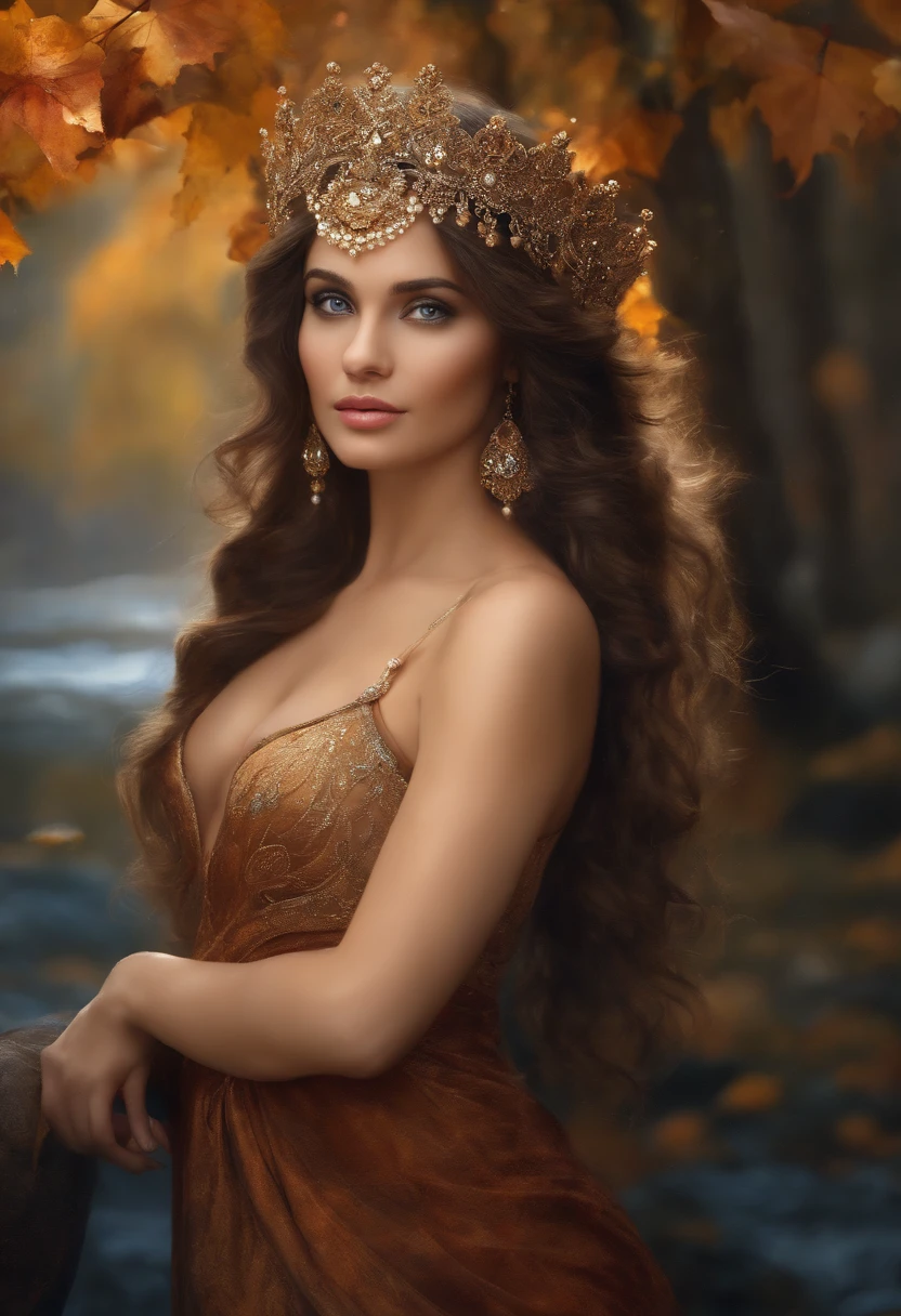 (8k, best quality, masterpiece: 1.2), (best quality: 1.0), (ultra-high resolution: 1.0), watercolor, a beautiful woman, (shiny pupils,blue pupils),shoulders, headband, Agnes Cecil, bust portrait, extremely bright design, pastel colors, autumn lights, moody gray, gritty style style Alexei Savlasov, Ivan Shishkin, Ilya Repin, (card retouching: 1.2), 2d, (oil painting: 1.2) highly detailed hot indian in thong