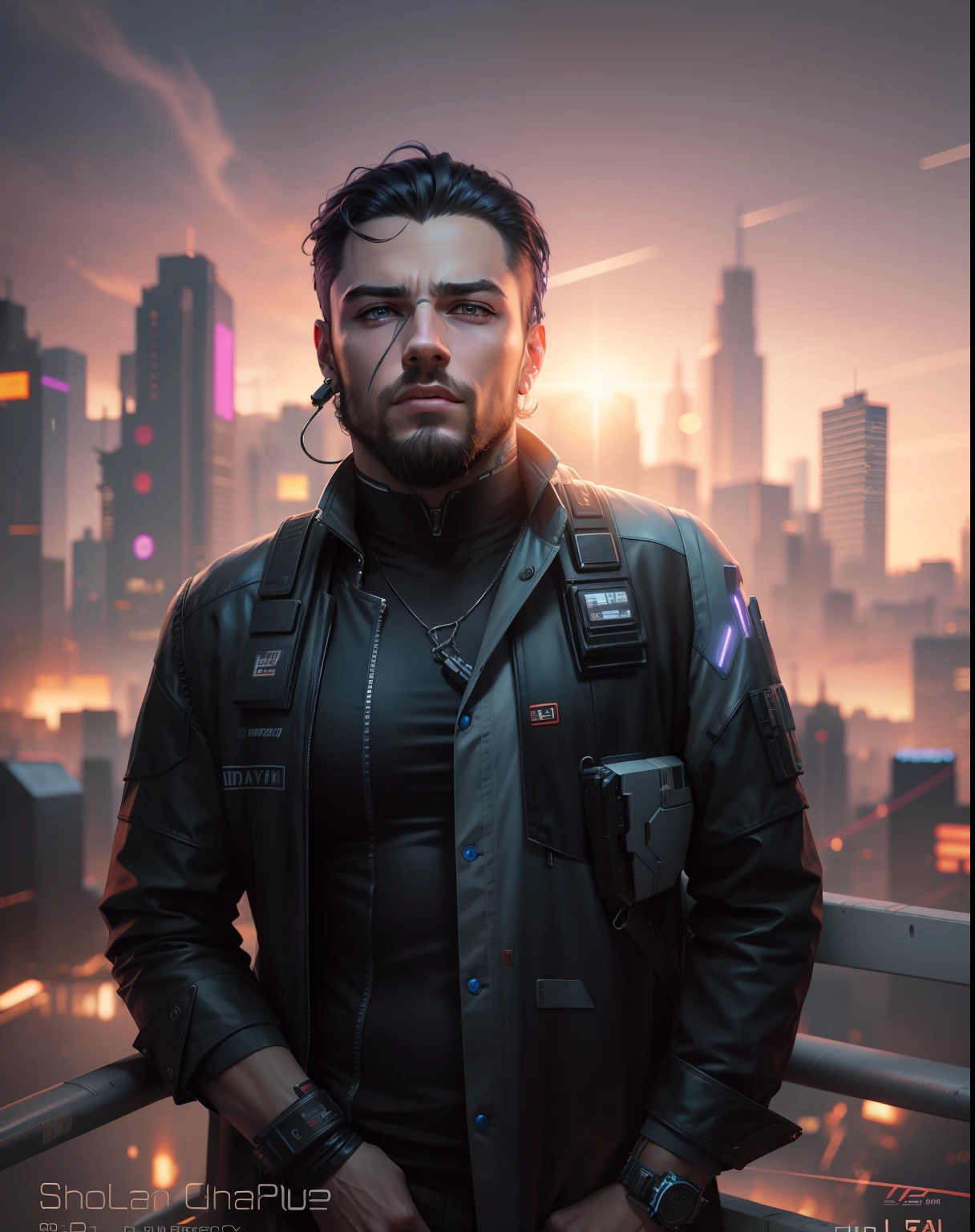 Change background cyberpunk handsome boy, realistic face, 8k, ultra realistic