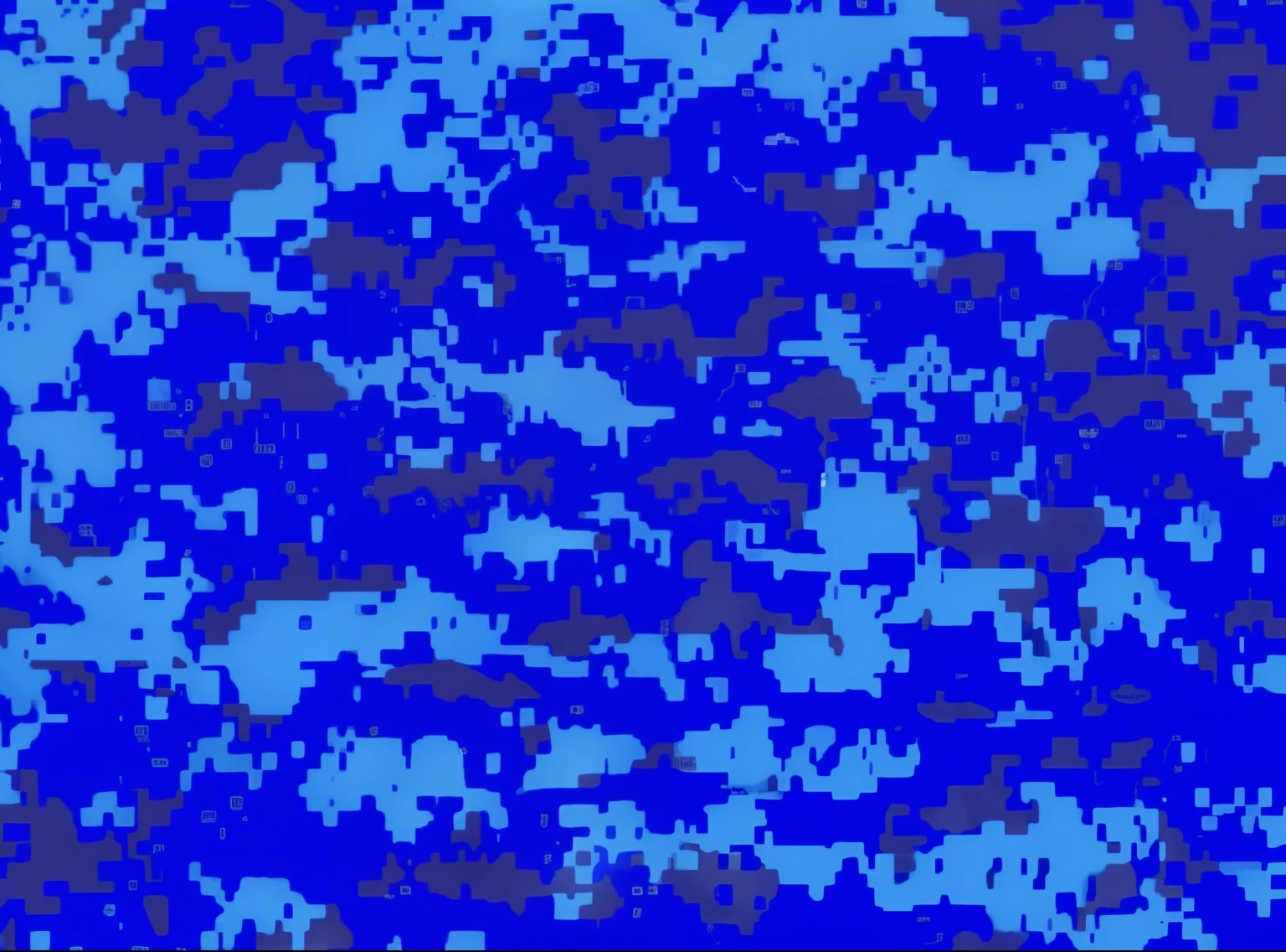Small square pattern on blue and black camouflage background, digital camo, Perlin noise, Blue ground. Fantasy, video game texture, cyan colors, Camouflage scheme, Seamless game textures, Game Textures, camo, dithered, ( ( dithered ) ), Camouflage made of teeth, with a blue background, an ai generated image, camo, uniform background