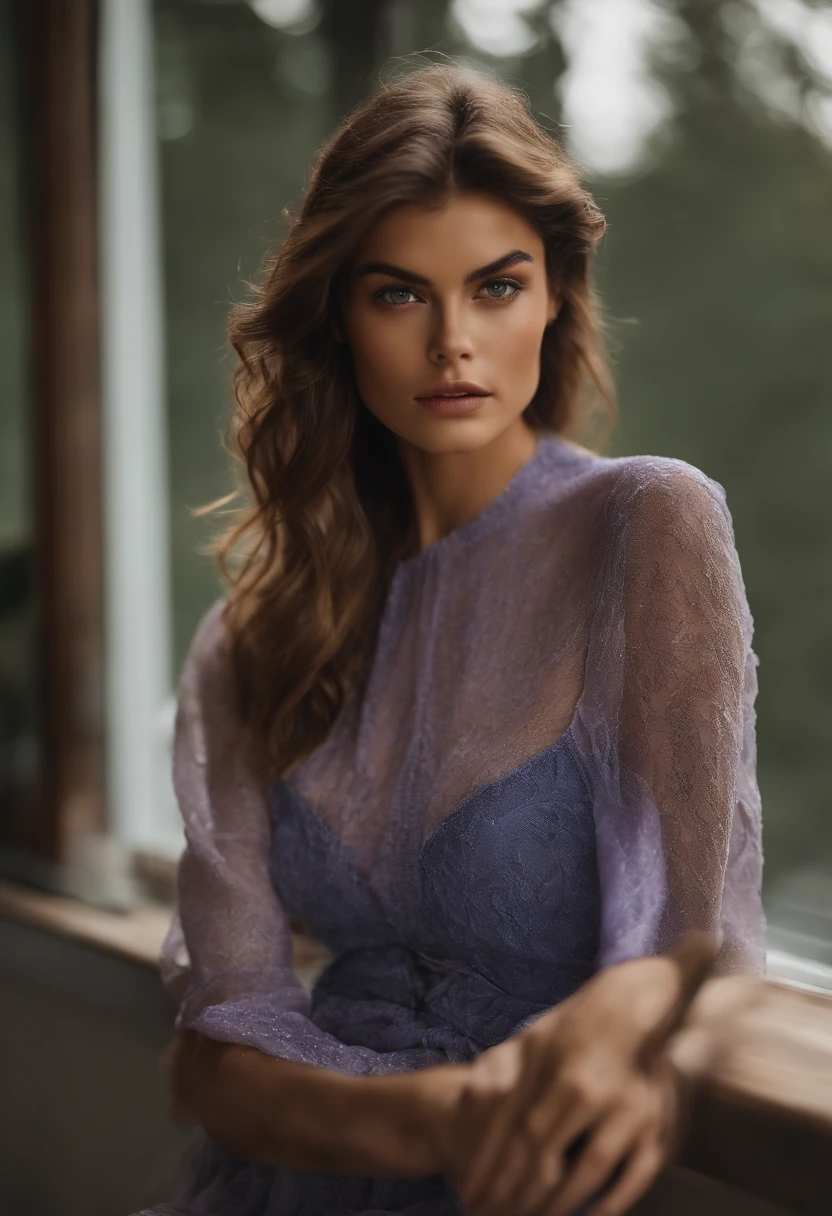Femme arafed dans des seins visibles nus convenables , Kukami garde les cheveux et les culottes petits, fille sexy aux yeux bruns, Portrait de Kaia Gerber , cheveux bruns et grands yeux, selfie of a young woman, Yeux de chambre, Violet Myers, pas de maquillage, maquillage naturel, looking straight at camera, Visage avec Artgram, maquillage fin, Superbe plan complet, dans la chambre, clivage