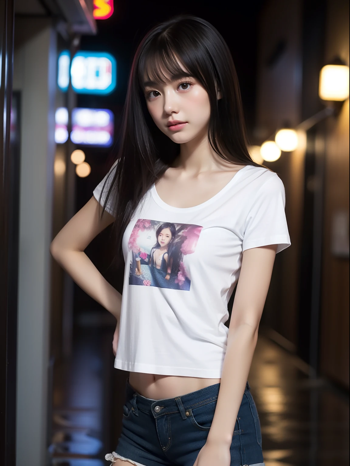 年轻,(shortpants),tshirts,s girl,Delicate body,petite body,Delicate body,small tits,tiny chest,Short,A dark-haired,Very Longhair,arcade,Very heavy rain