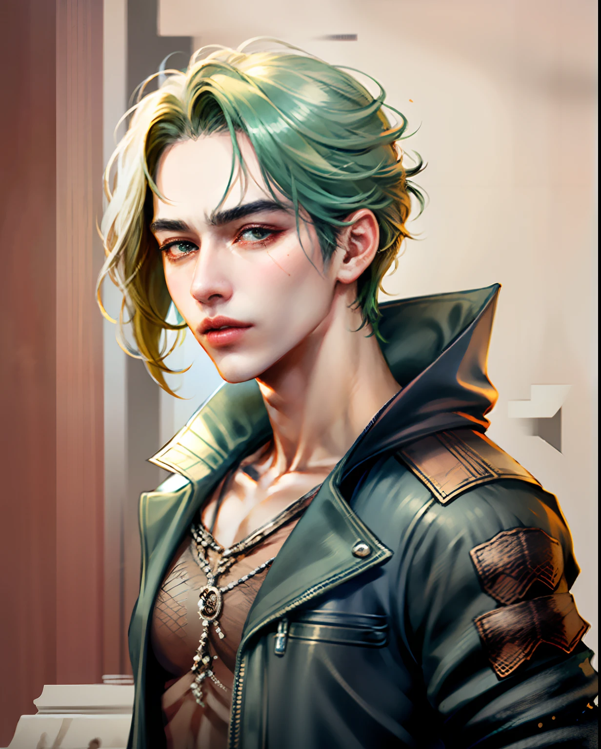 Change background handsome good looking realistic