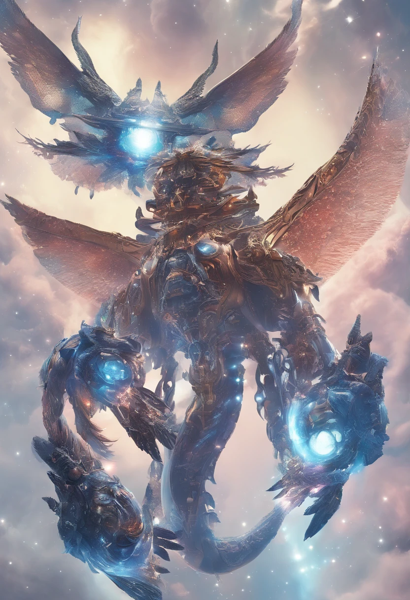Three-headed Jidora,Three heads,massive wings,exquisite detailing,
