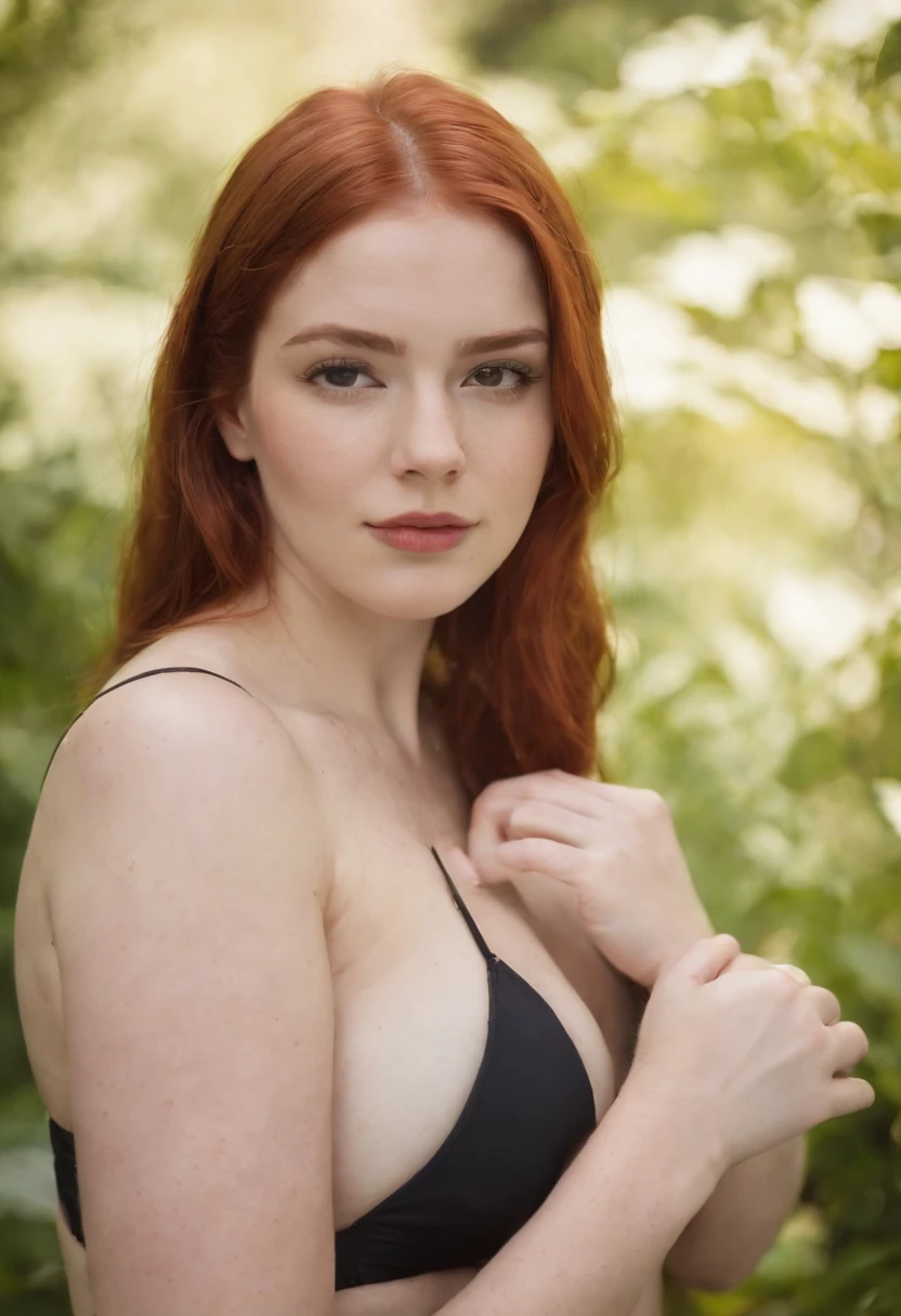 Red-haired teenager with wide hips and heavy breasts wears her new swimsuit. Ela se pega e se toca. Your huge, natural butts and big ass will drive you crazy. The fat curvy will make it hard as a rock.