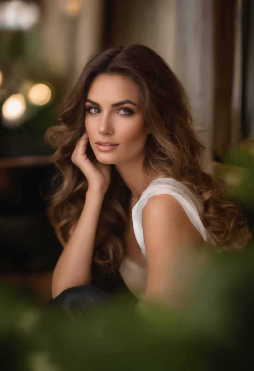 (mise au point nette: 1.2), photo (corps entier) (American Apartment), 2 attractive 25 years, in paris, assis dans un restaurant, (beau visage: 1.1), Light brown eyes detailed, Delicious lips, (maquillage des yeux: 0.85), (seins moyens: 1.0), (corps ferme: 1.2), (longs cheveux noirs doux: 1.2), (frange longue:1.3),Porter (Minijupe) Plaid miniskirt, (pull oversize), (moderate lighting: 1.2), profondeur de champ, Bokeh, 4K, Hdr. Miss Univers, Photo de couverture. ((peau avec petites taches et rides), , (moody lighting: 1.2), profondeur de champ, Bokeh, 4K, Hdr