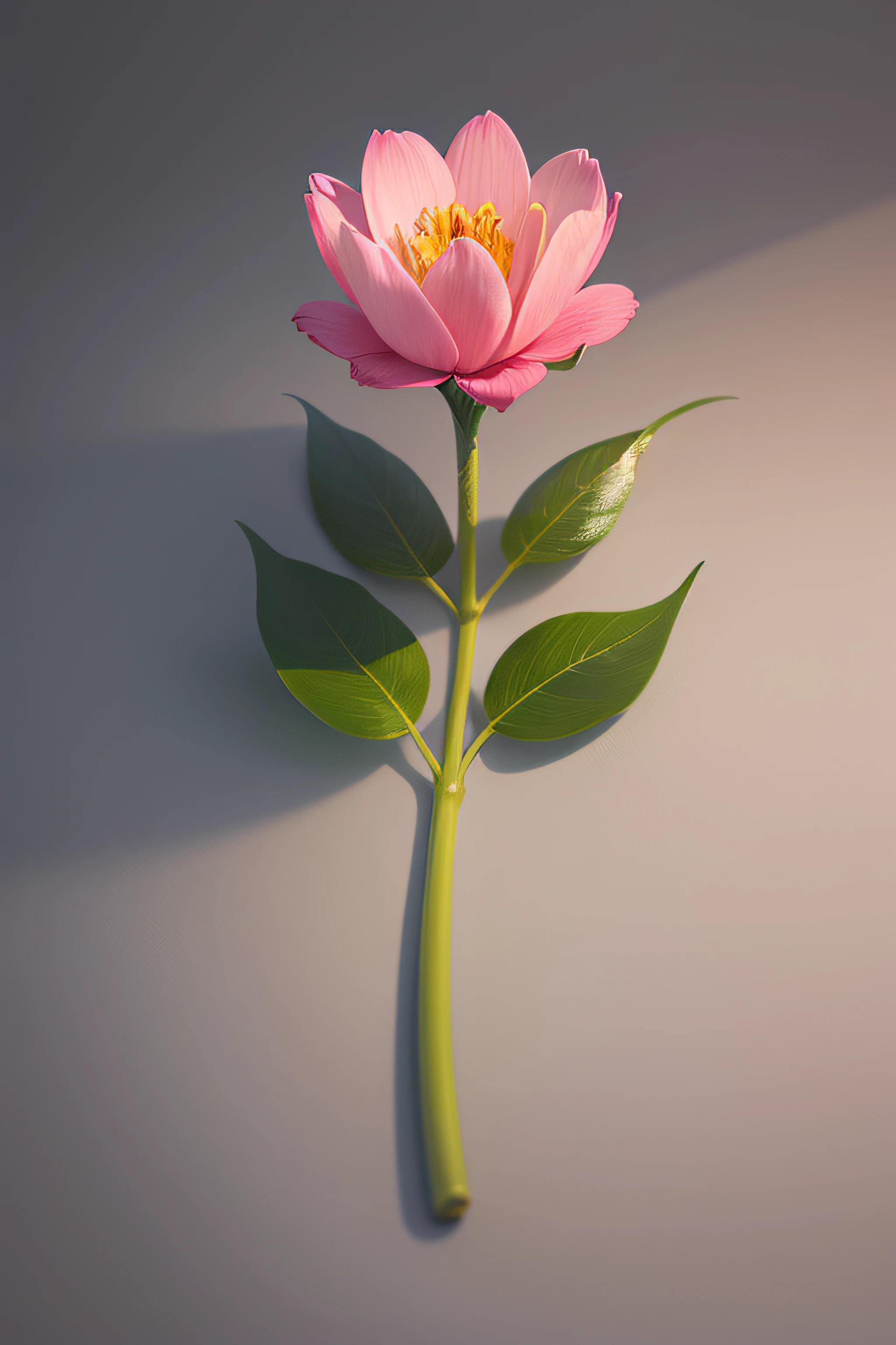 a minimalistic, aesthetic, realistic, 8K, vibrant, in A5 flower png
