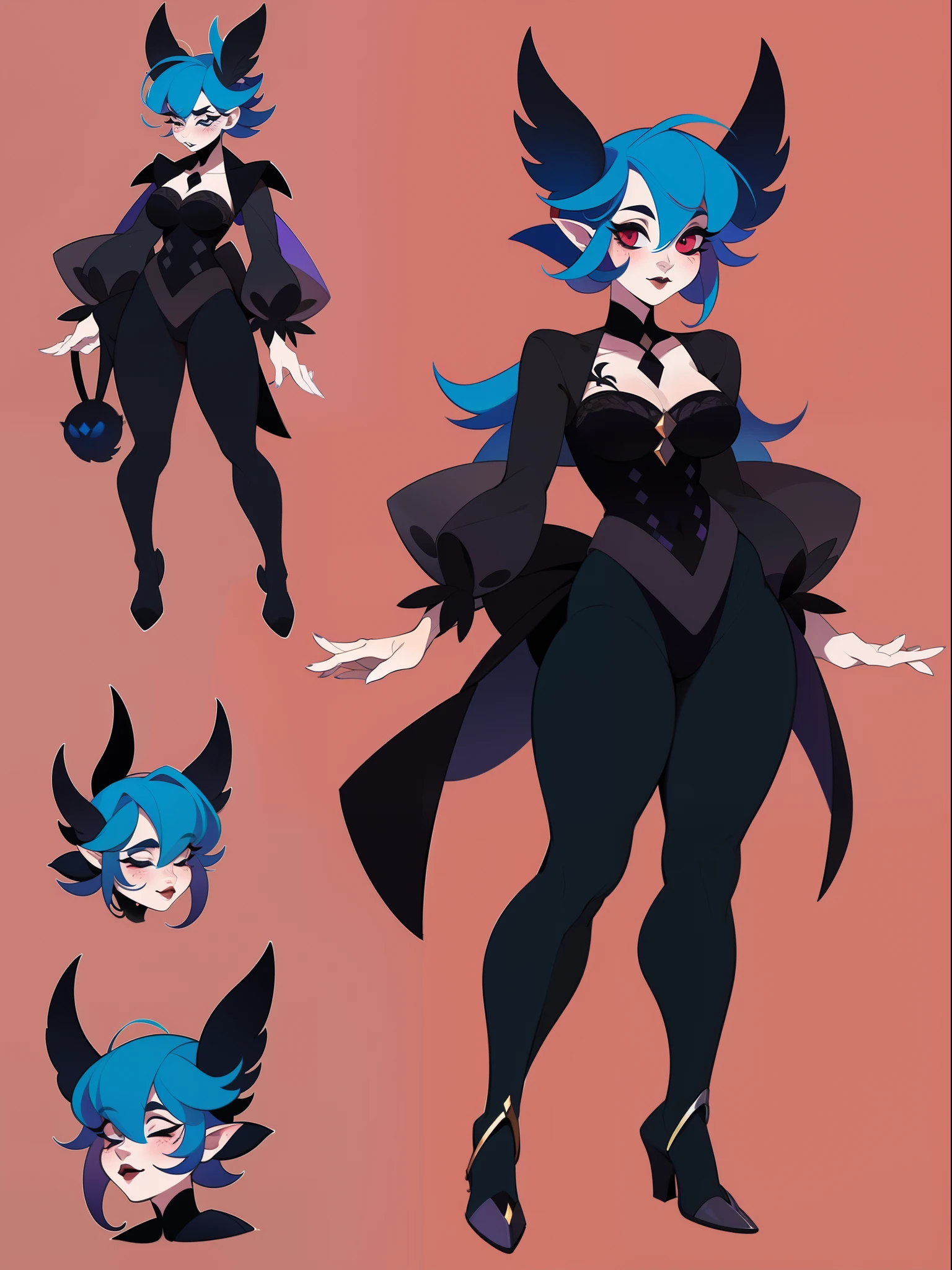 character concept adopt, female cute troll ,  ((gothic)), fullbody