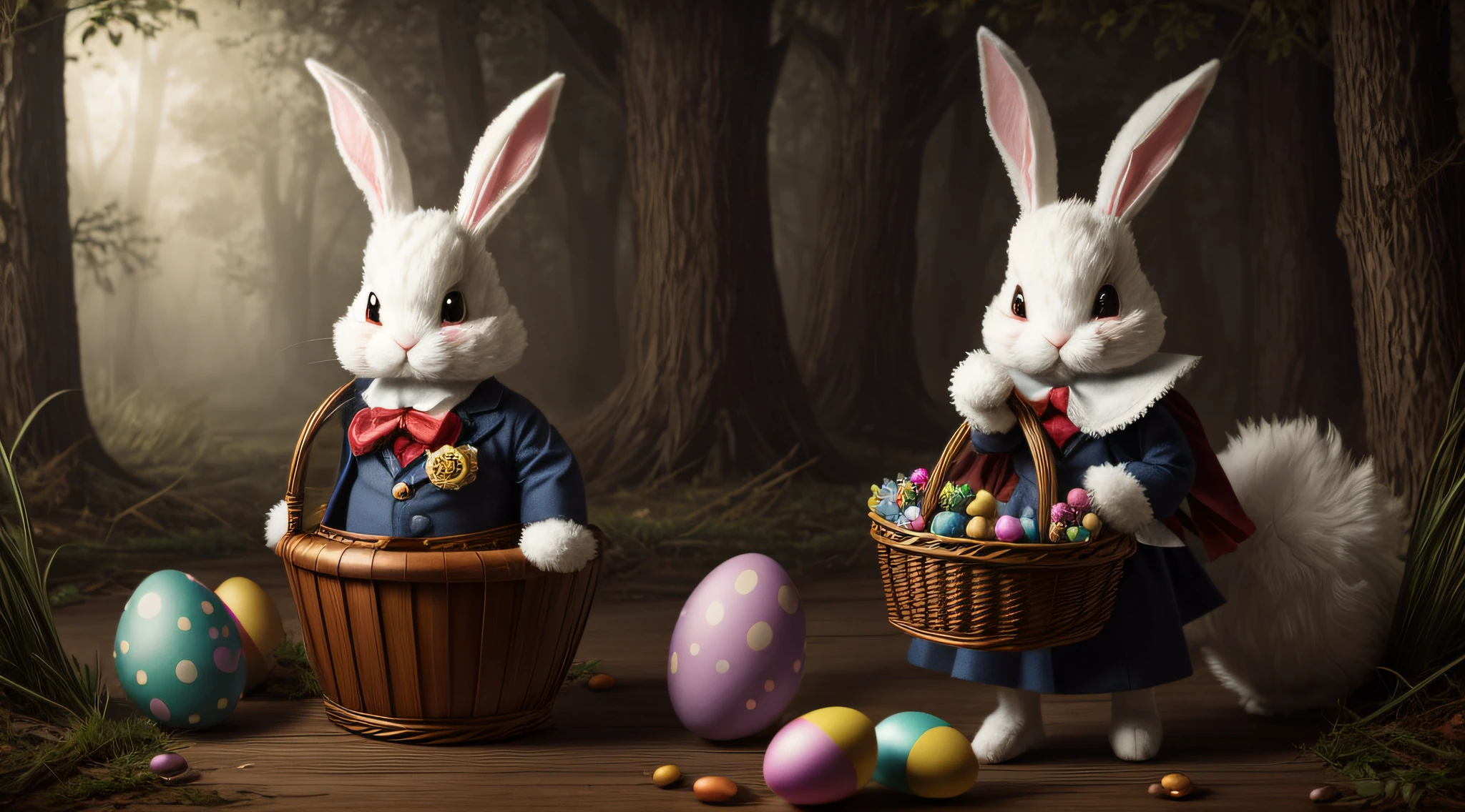 Depict Douglas Griffin in a sinister rabbit-themed disguise as the Easter Bunny.