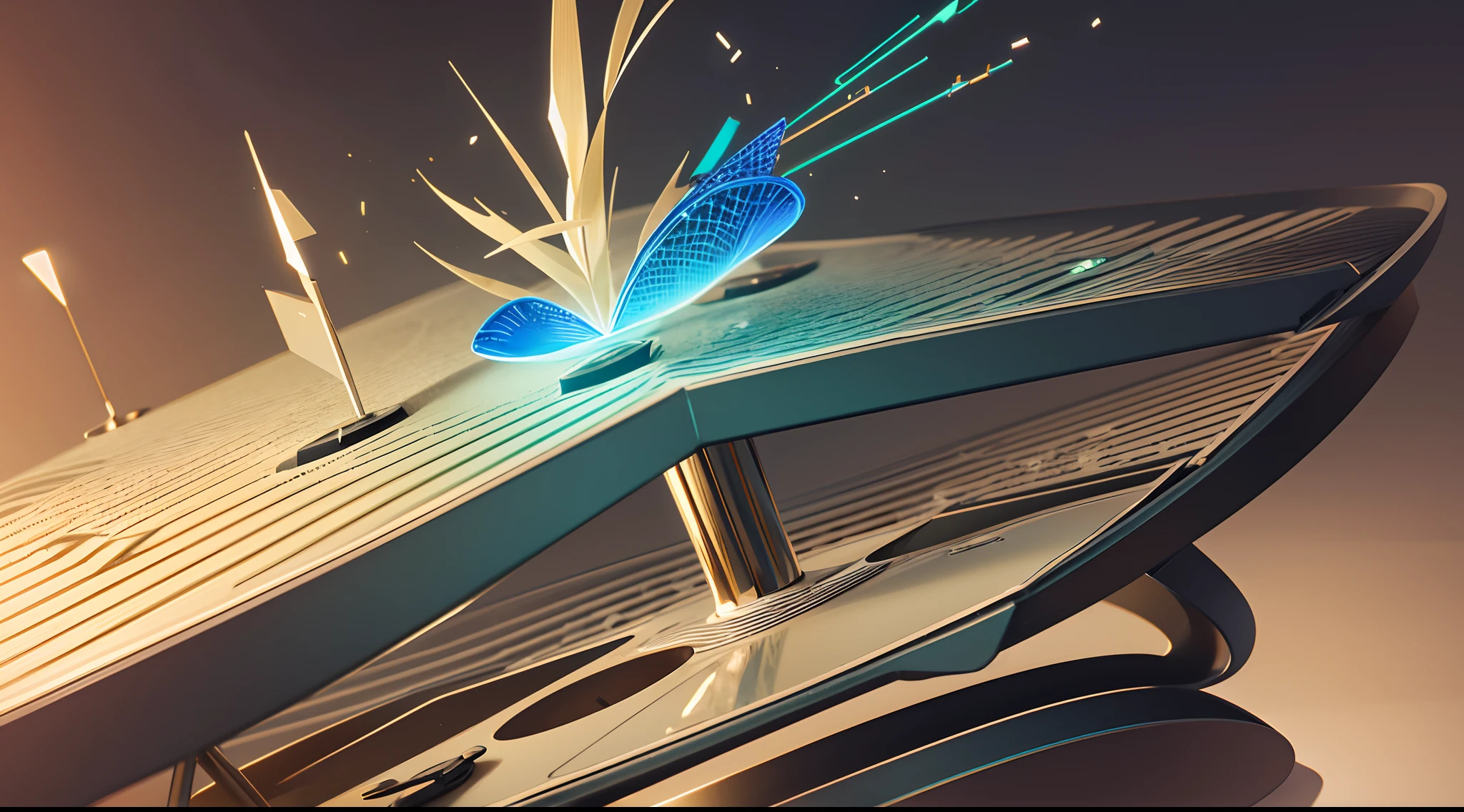 Engaging 3D visualization featuring stunning graphs、glinting