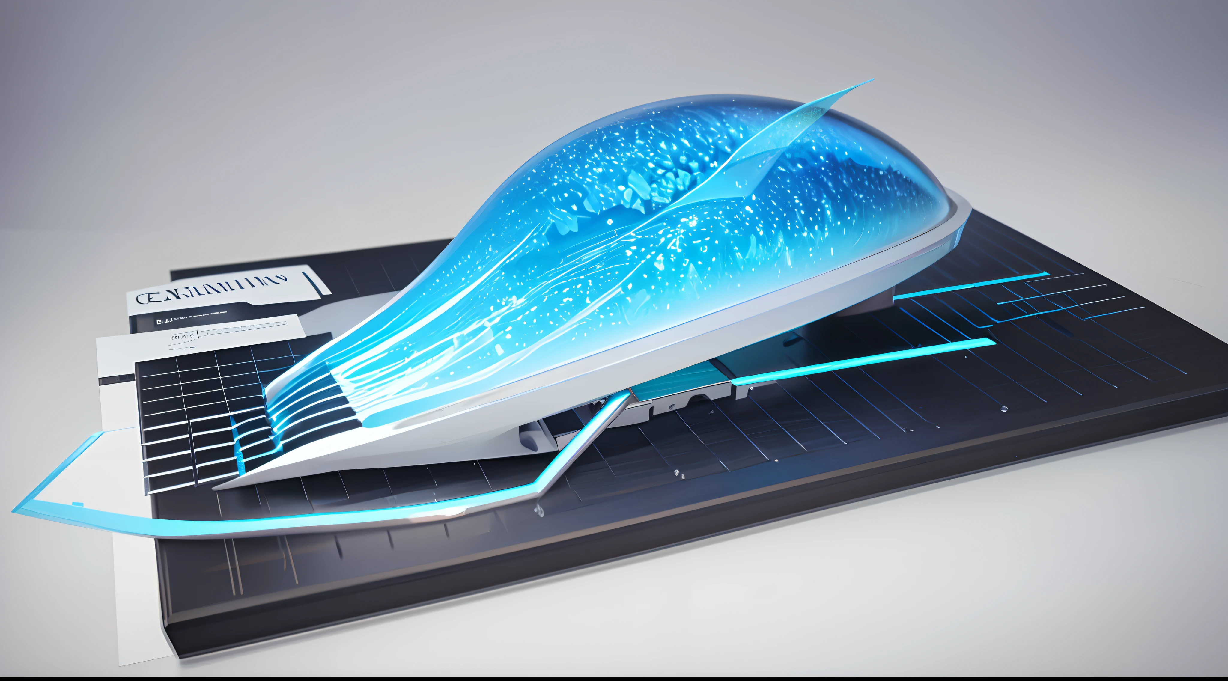 Engaging 3D visualization featuring stunning graphs、glinting