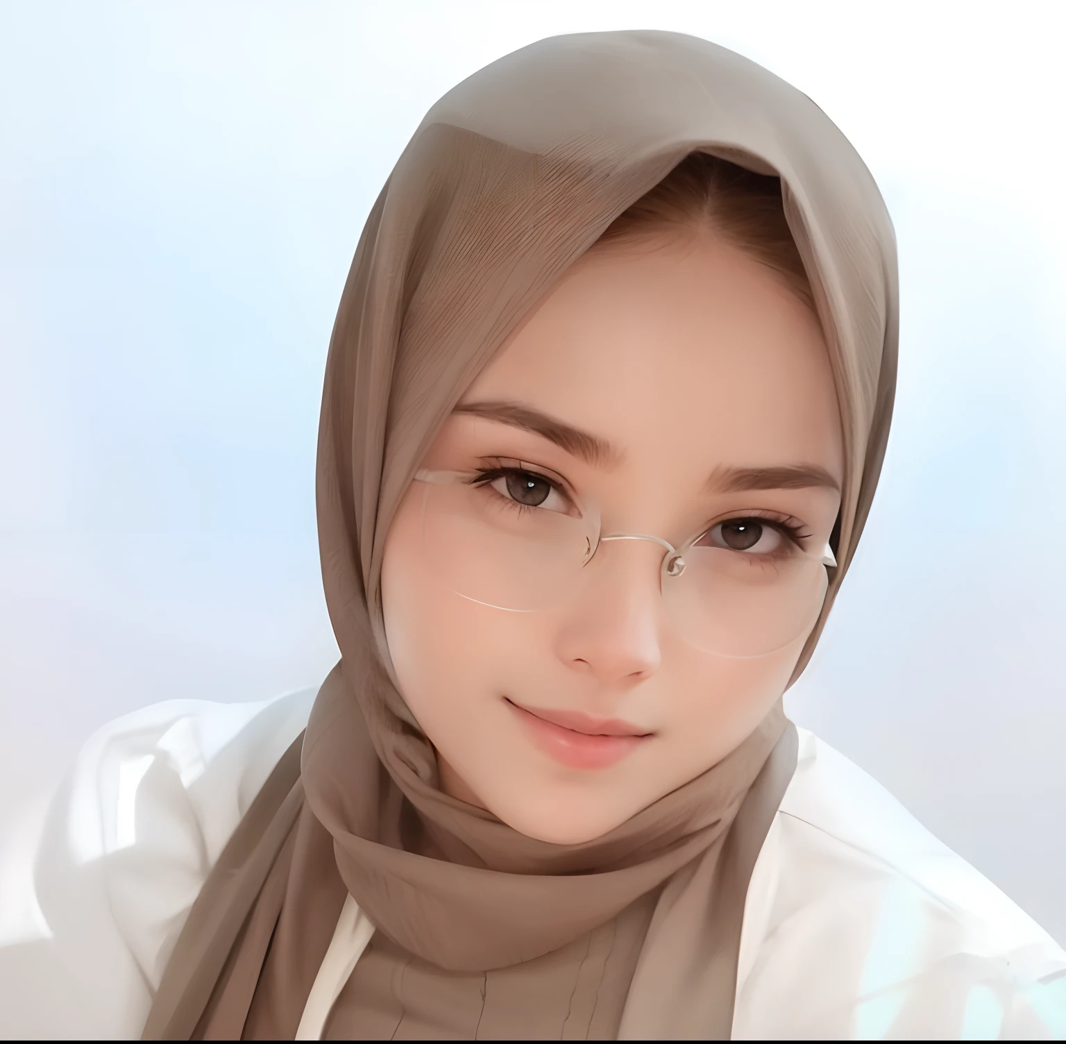 1 girl, glasses
