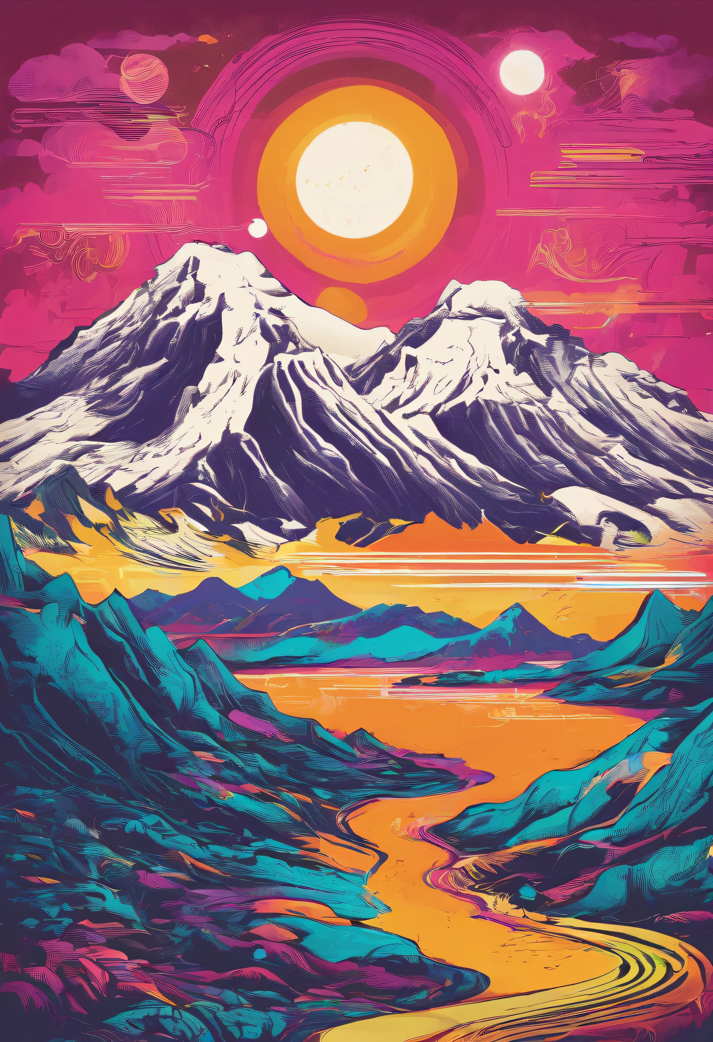 (Tang Feng),(A cliff illuminated by a huge full moon),Ultra-long-range viewing angle,No Man,scenecy,best qualtiy,the detail