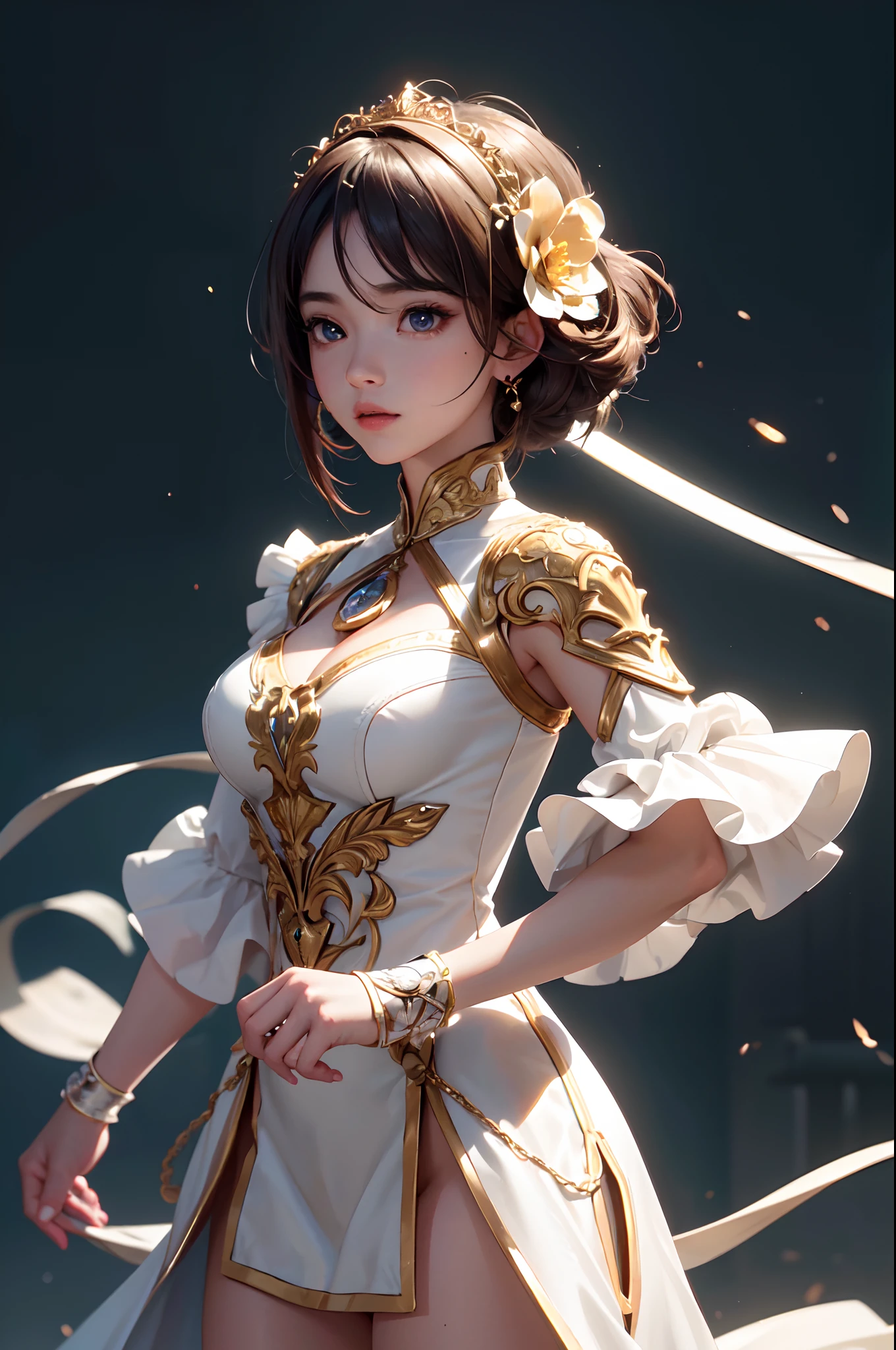 1girl, , UHD, retina, masterpiece, ccurate, anatomically correct, textured skin, super detail, high details, high quality, award winning, best quality, highres, HD, 4K,(anime,8k,masterpiece, top quality, best quality,beautiful and aesthetic:1.2,professional illustrasion:1.1,ultra detail:1.3,perfect lighting),extremely detailed,highest detailed,incredibly absurdres,highres,ultra detailed,intricate:1.6, Cute Outfits, Cute Poses