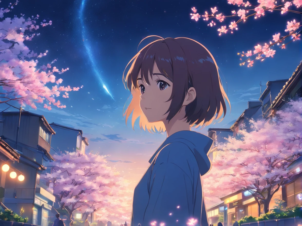 Night moonlight blossoms