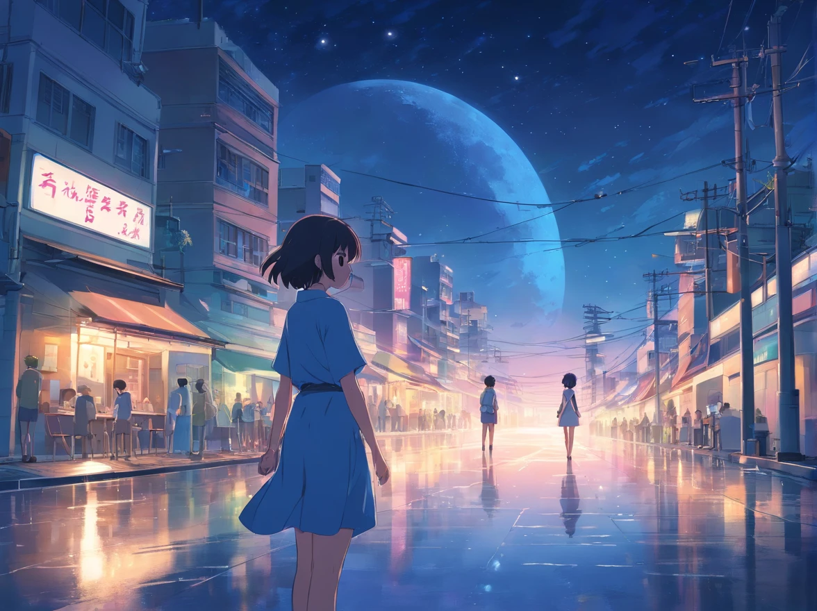 Moonlight ephemeral night