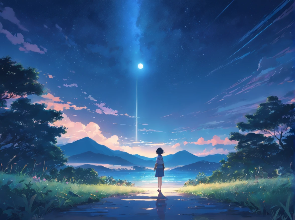 Moonlight ephemeral night
