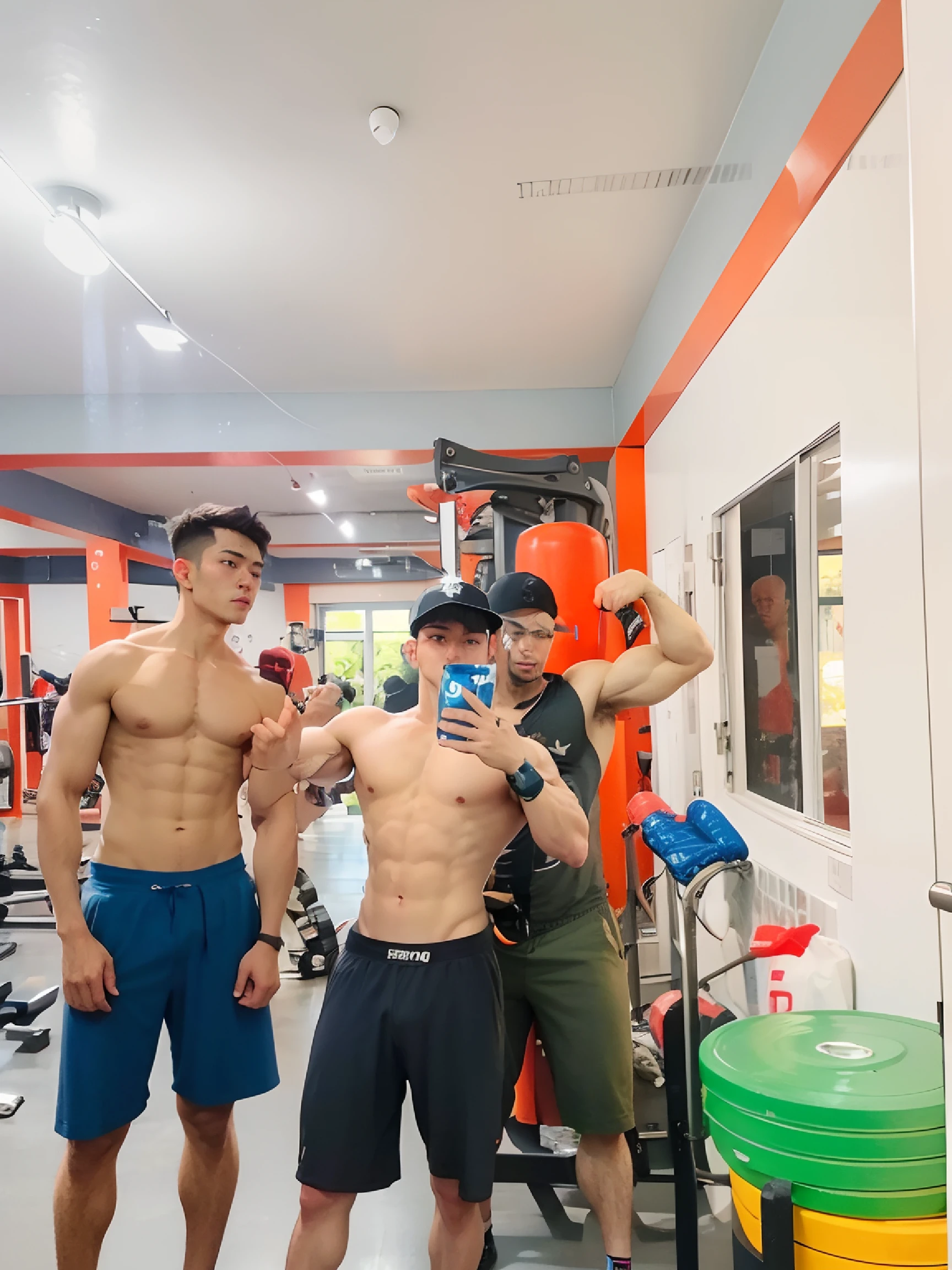 Bodybuilder handsome realize