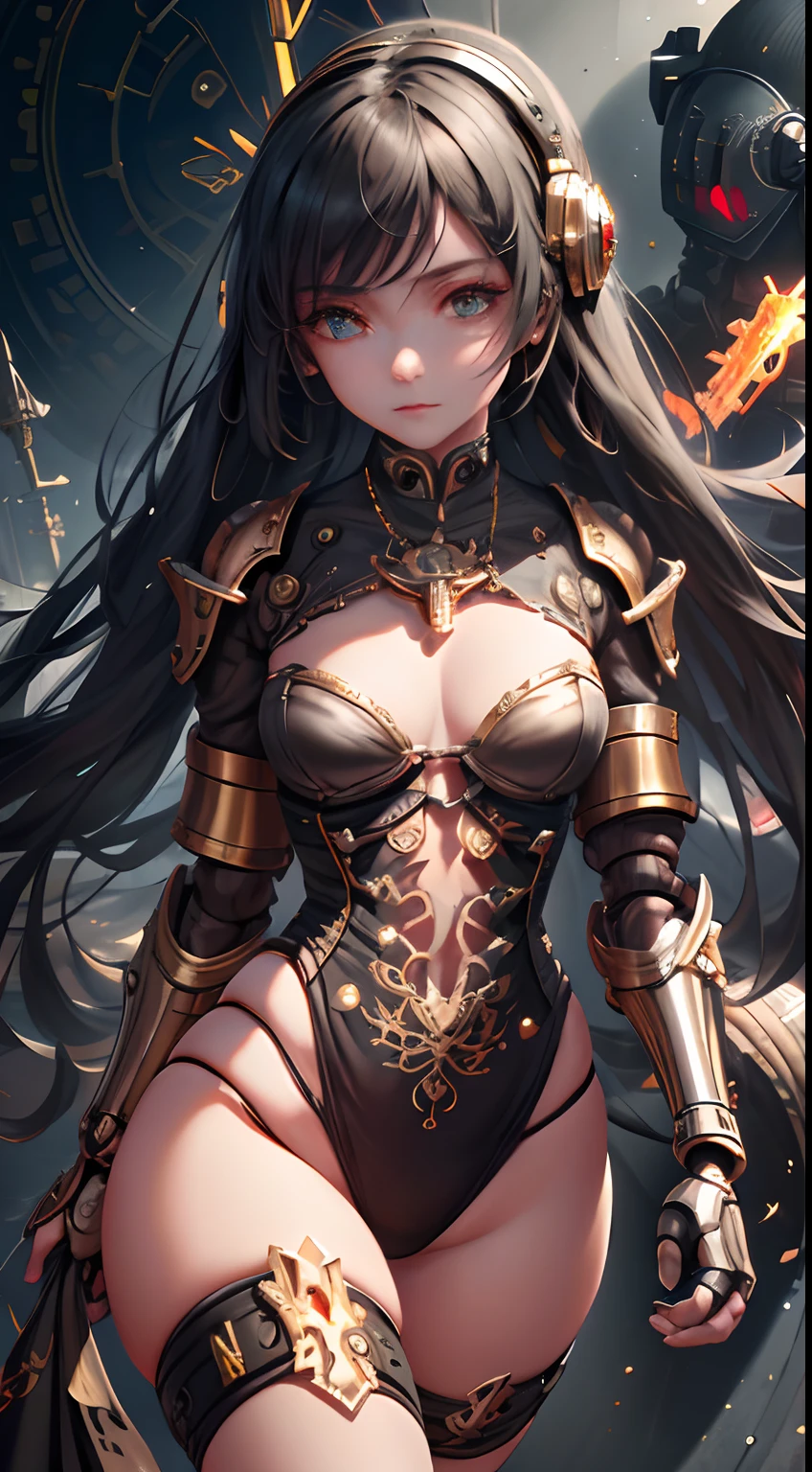(absurdres, highres, ultra detailed, (1girl:1.3),
BREAK
, Warforged, mechanical body, integrated weapons, durable armor, clockwork enhancements, steam-powered strength
BREAK
, naive art, childlike style, playful imagery, simple forms, vibrant colors, emotive expression, untrained aesthetic
BREAK
, music box art, intricate mechanisms, melodic creations, nostalgic charm, delicate craftsmanship, artistic engineering:1.2)