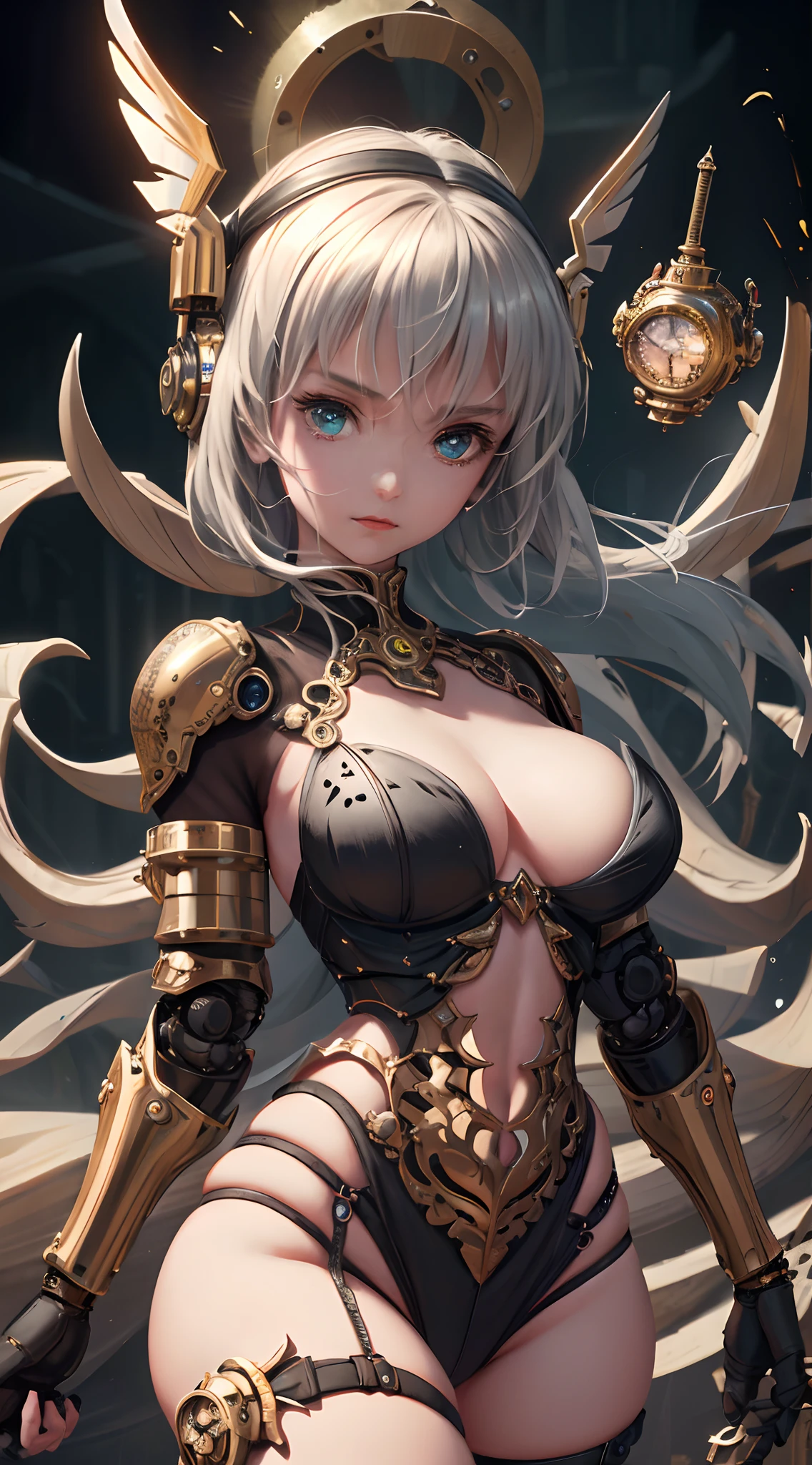 (absurdres, highres, ultra detailed, (1girl:1.3),
BREAK
, Warforged, mechanical body, integrated weapons, durable armor, clockwork enhancements, steam-powered strength
BREAK
, naive art, childlike style, playful imagery, simple forms, vibrant colors, emotive expression, untrained aesthetic
BREAK
, music box art, intricate mechanisms, melodic creations, nostalgic charm, delicate craftsmanship, artistic engineering:1.2)