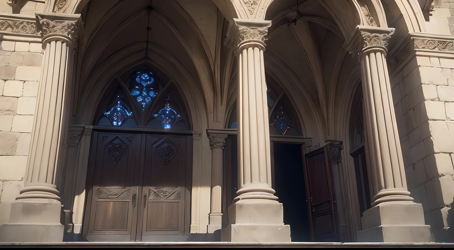 ((photo)), ((best quality)), ((masterpiece)), ((detailed)), ((cinematic), ((captured from eye level)), Viniary, Stone walls, gothic ornaments at windows, Barrels and Vines outside. Outside look at the building. No people around.