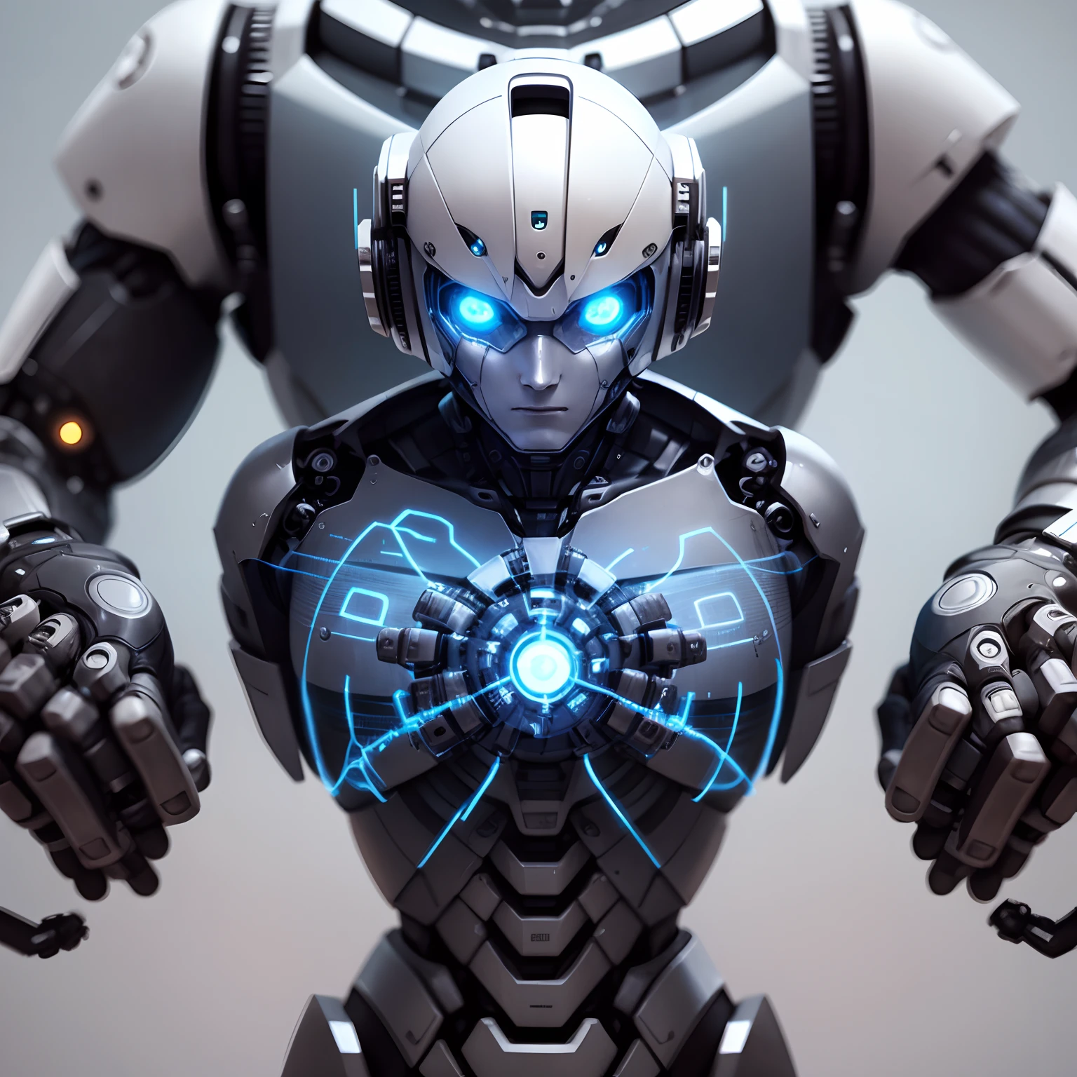 human transforming into robot