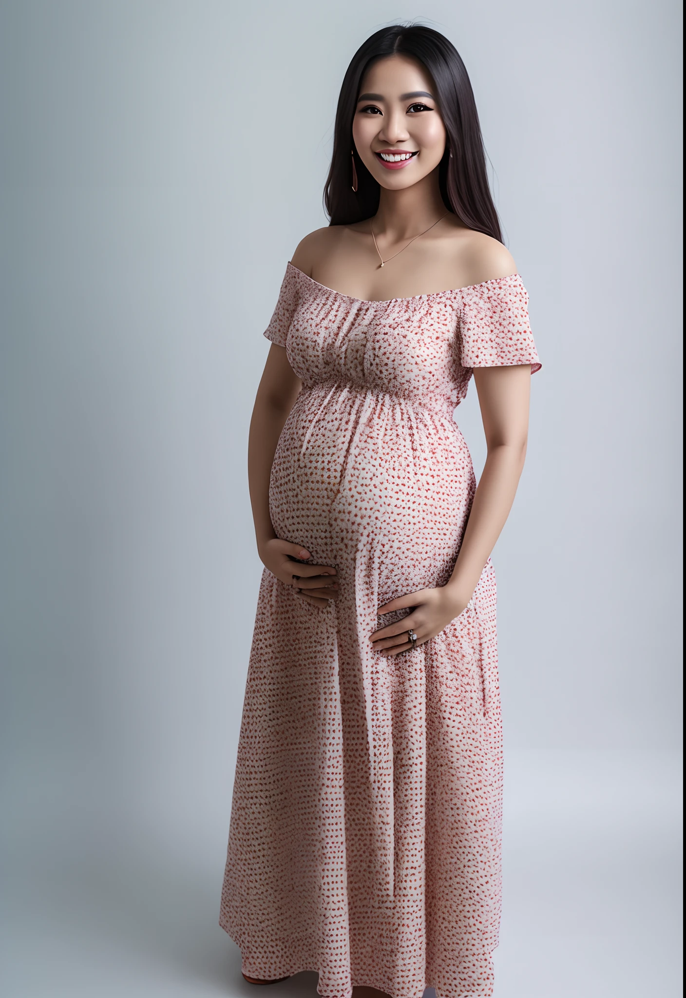 Pregnant women、Caucasian、Blonde、Maternity Dresses