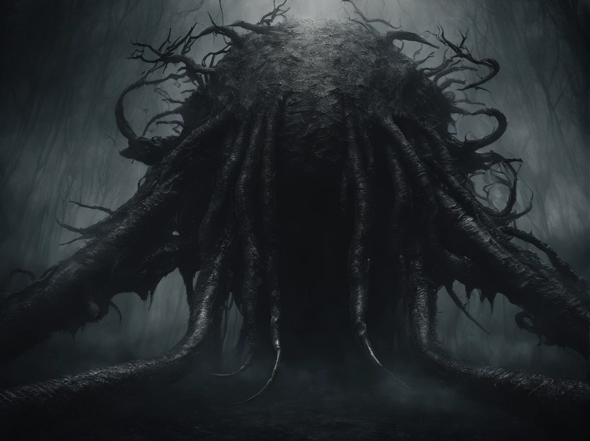 ((Best quality, 8K, Masterpiece: 1.4)),((Amazing detail: 1.3)),((illustration: 1.2)),((high resolution: 1.1)),Creepy, Horror, Worms, Dark style, Dark fantasy,Tentacle, Flesh-colored, Realistic, Dark atmosphere, Chiaroscuro, filmgrain, peristaltic,