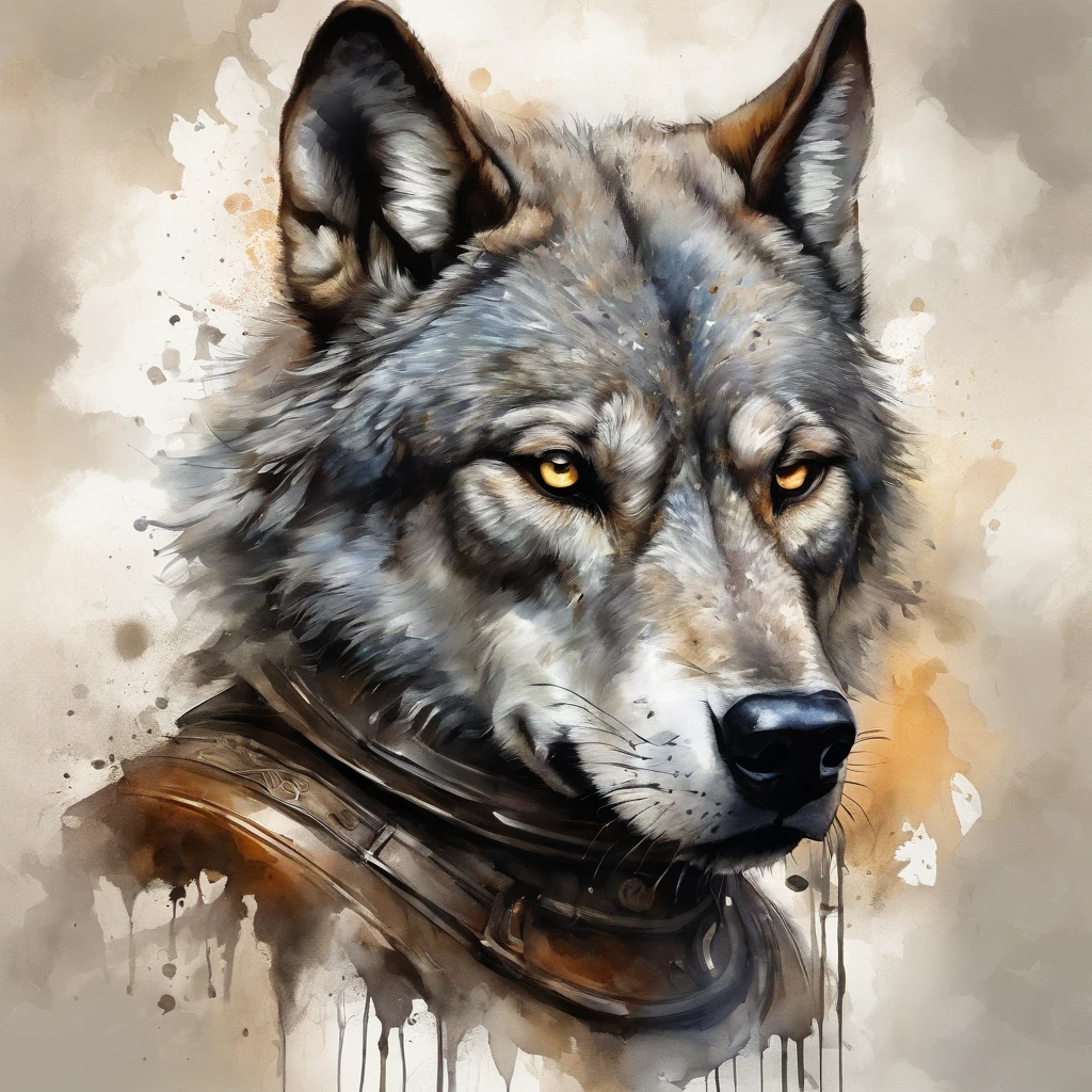 top-quality, Dramatic Lighting, menacing pose, fierce look, epic atmosphere, (((Helmet in the shape of a wolf's head))), (((Full body shot))),Wolves made of metal, cyborgs, Cyberpunk style, Clockwork, ((Intricate details)), nffsw, ((Intricate details, hyperdetails)), incandescent lamps, cinematic shot, Vignette, bokeh effect beckground, (dogy), (Full body shot).