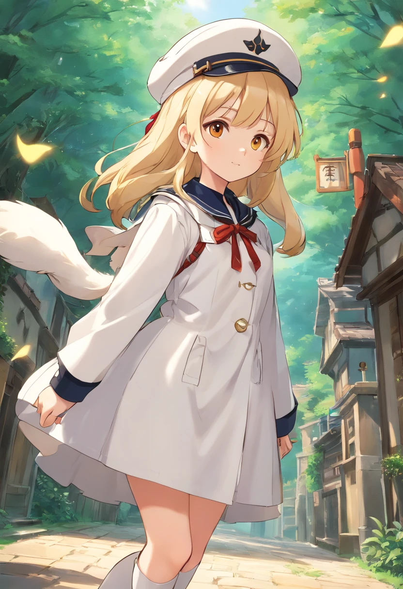 Liltotto looks like a  girl with blonde hair and light brown eyes. Dressed in typical Sternritter clothes: White Uniform, consisting of a short dress, under which something like an overcoat and knee-high boots, Gloves, white cap, which has a black visor and Vandenreich insignia.