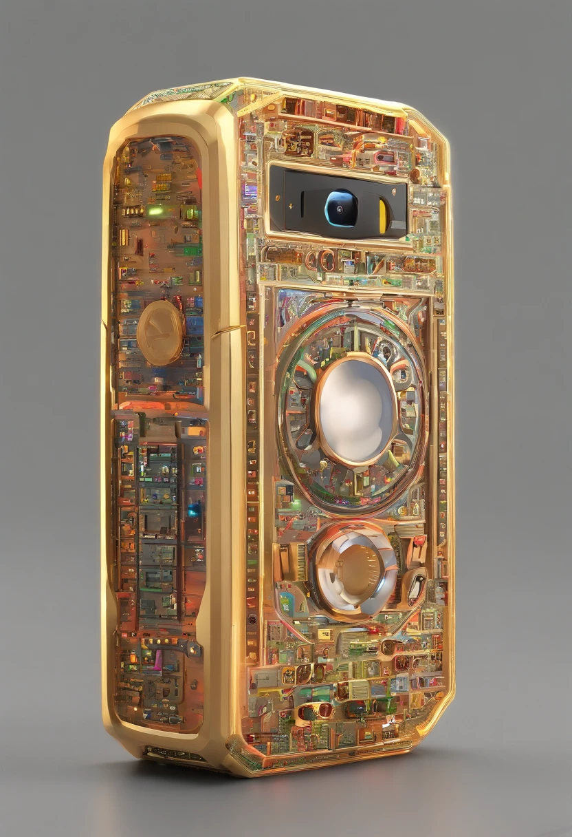 A concept phone,cleanness,Holoworld,Meets human aesthetics,Advanced technology,detailed detail,