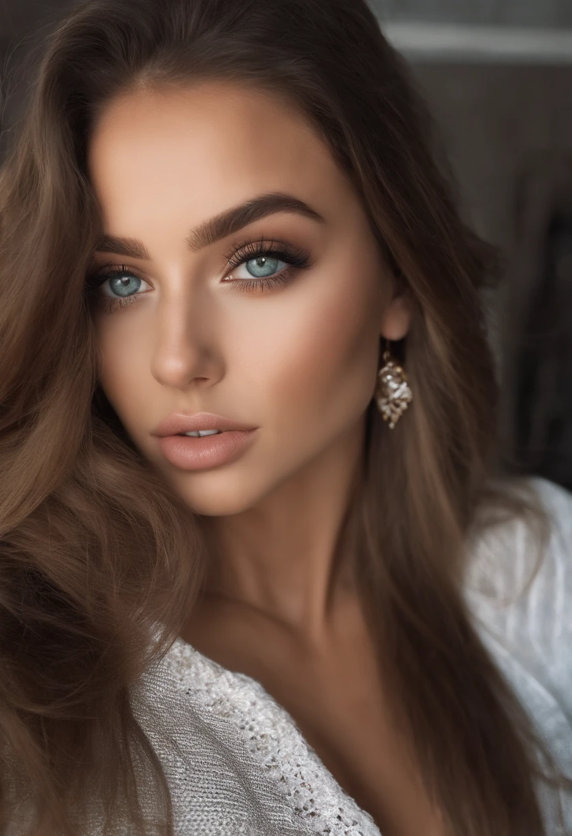Femme arafed avec de gros seins, fille sexy aux yeux bleu, Portrait Sophie Mudd, cheveux bruns et grands yeux, selfie of a young woman, Yeux de chambre, Violet Myers, sans maquillage, maquillage naturel, looking straight at camera, Visage avec Artgram, Maquillage subtil, Superbe photo du corps entier, piercing green eyes, Bel angle, fille mignonne, Image du corps entier, corps entier, Prise de vue du corps entier, brunette goddess, High detail, sexy pose, night club, parti, amusement
