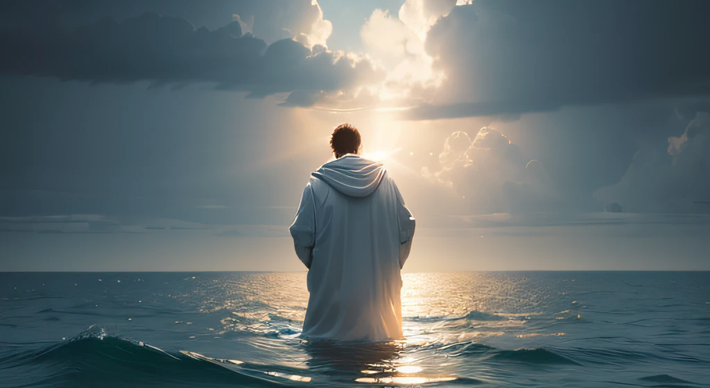 On the second day, God parted the waters