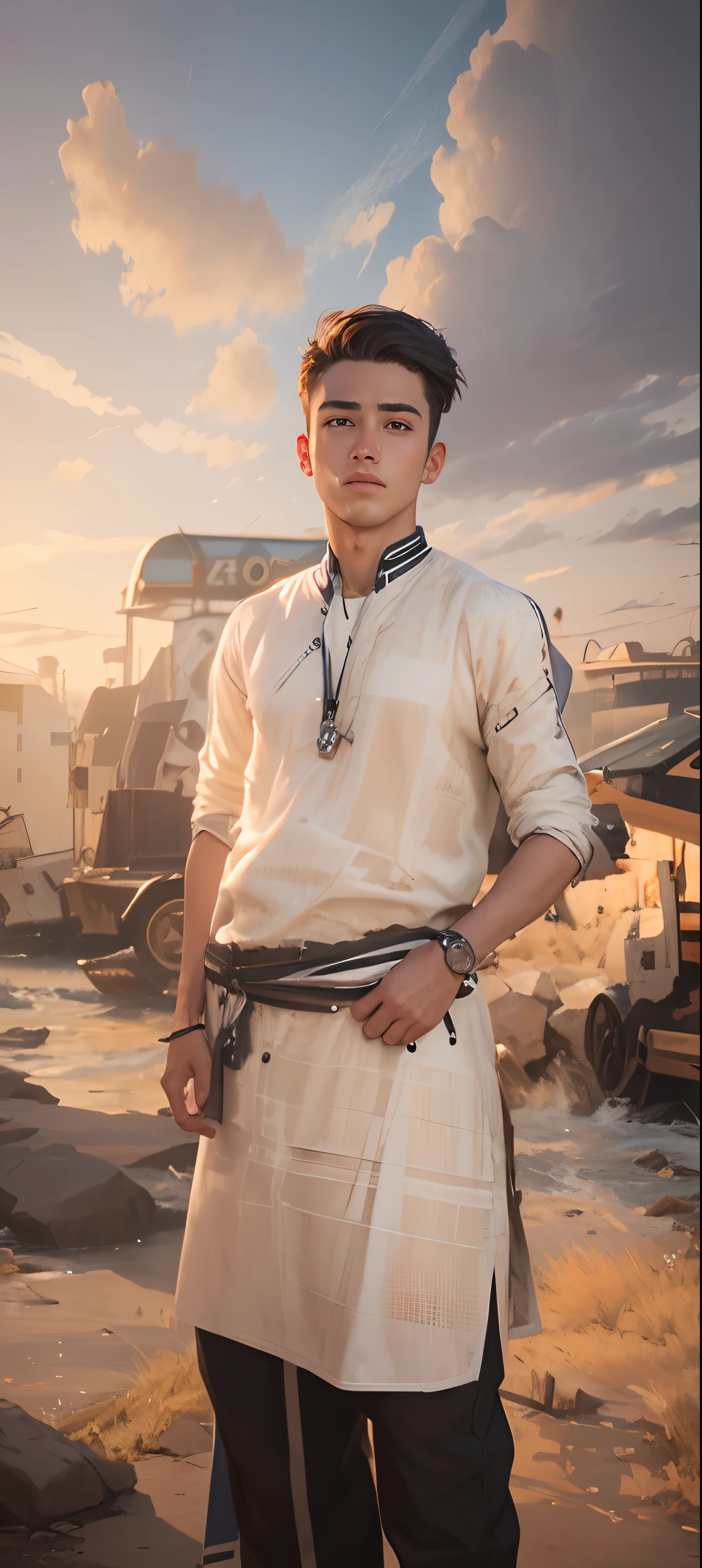 Handsome boy ultra realistic,-v4