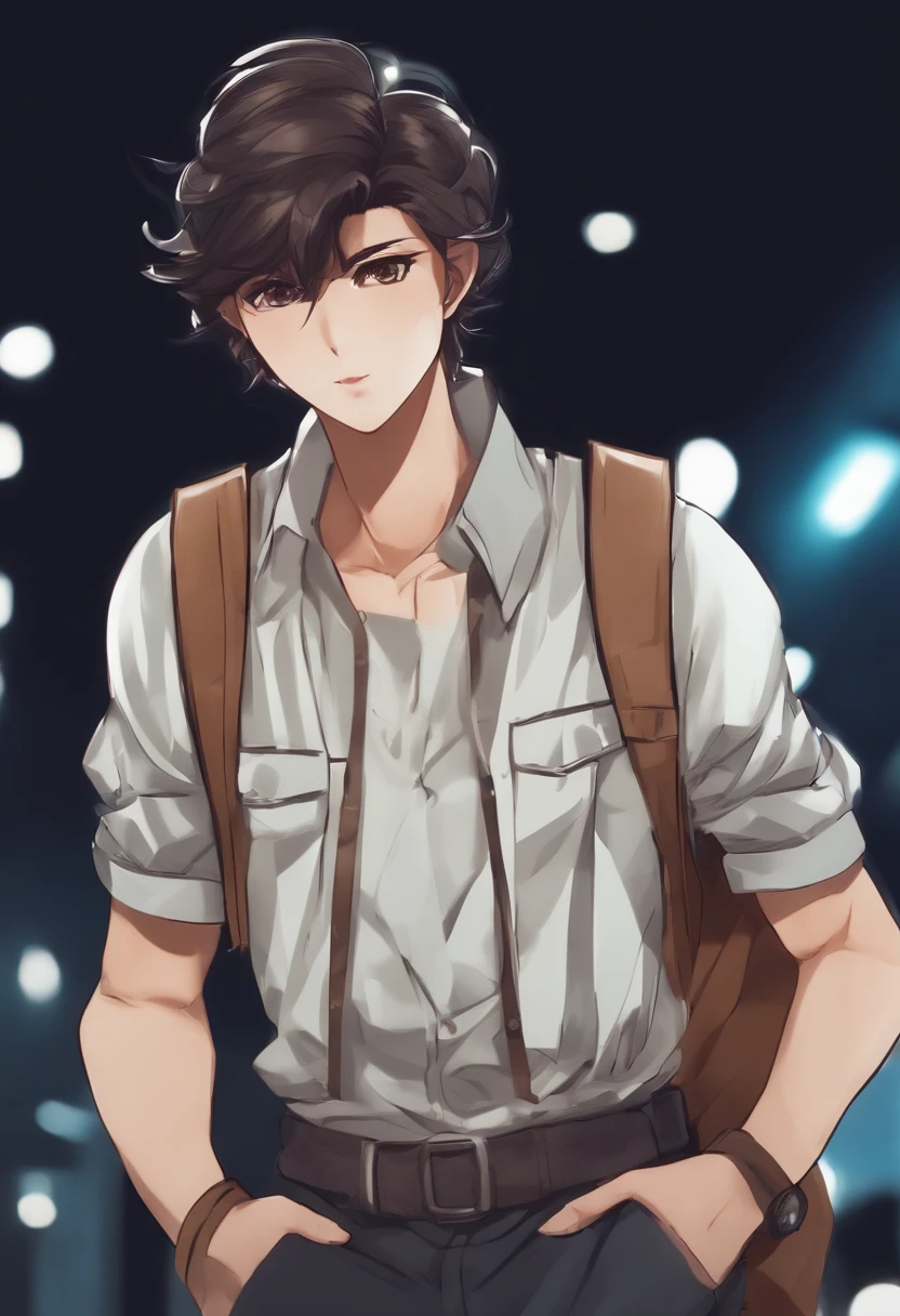 Manga character with stylish outfit