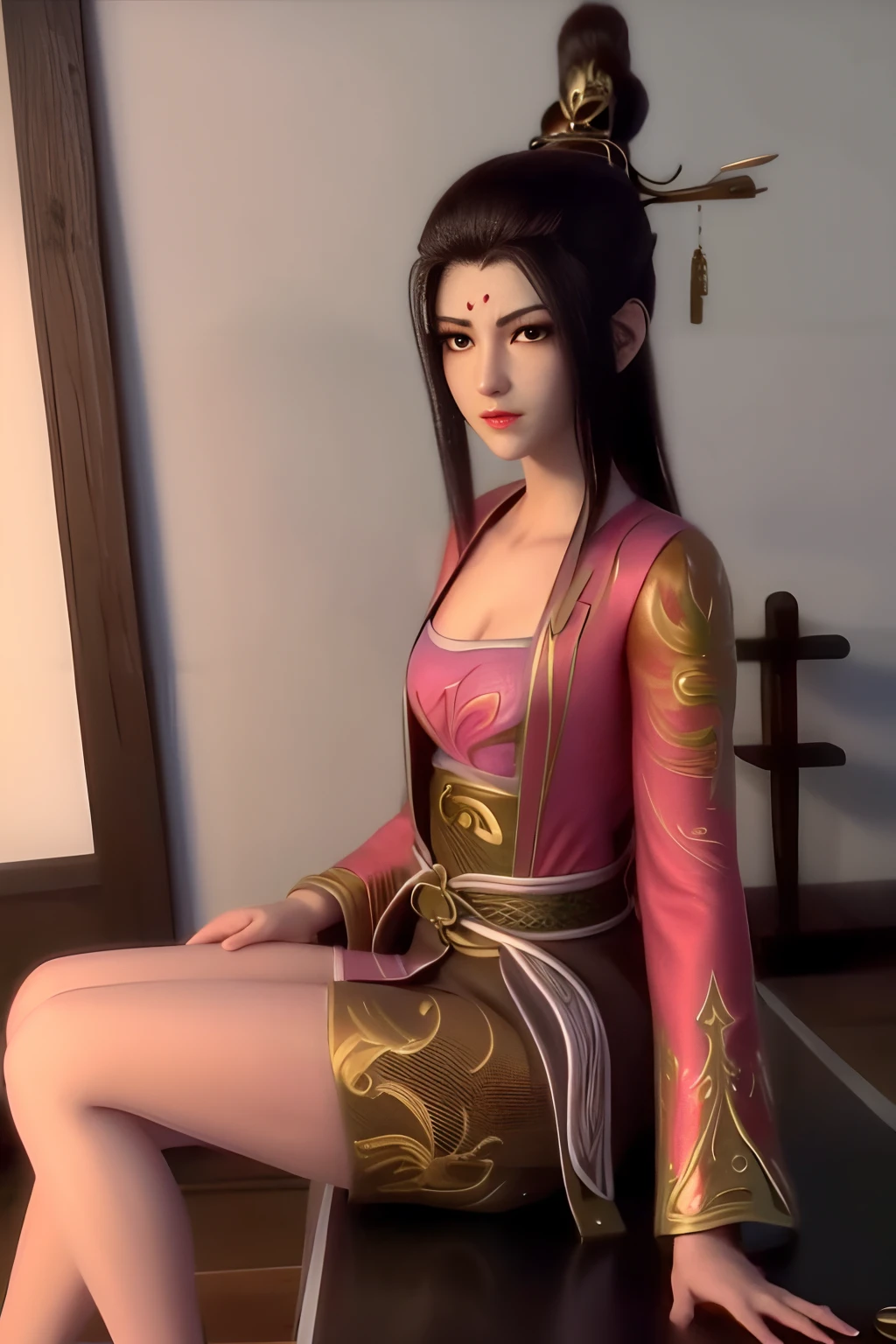 yuanfei,sitting
