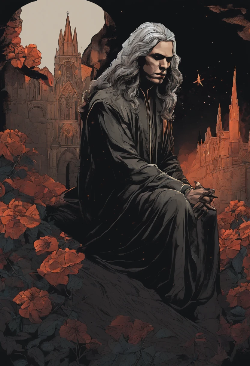 /imagine prompt: priest,Illustration with sticker on black background,The outline is bold, Jagged edges, Garbage core, Light and Shadow - V 5.2