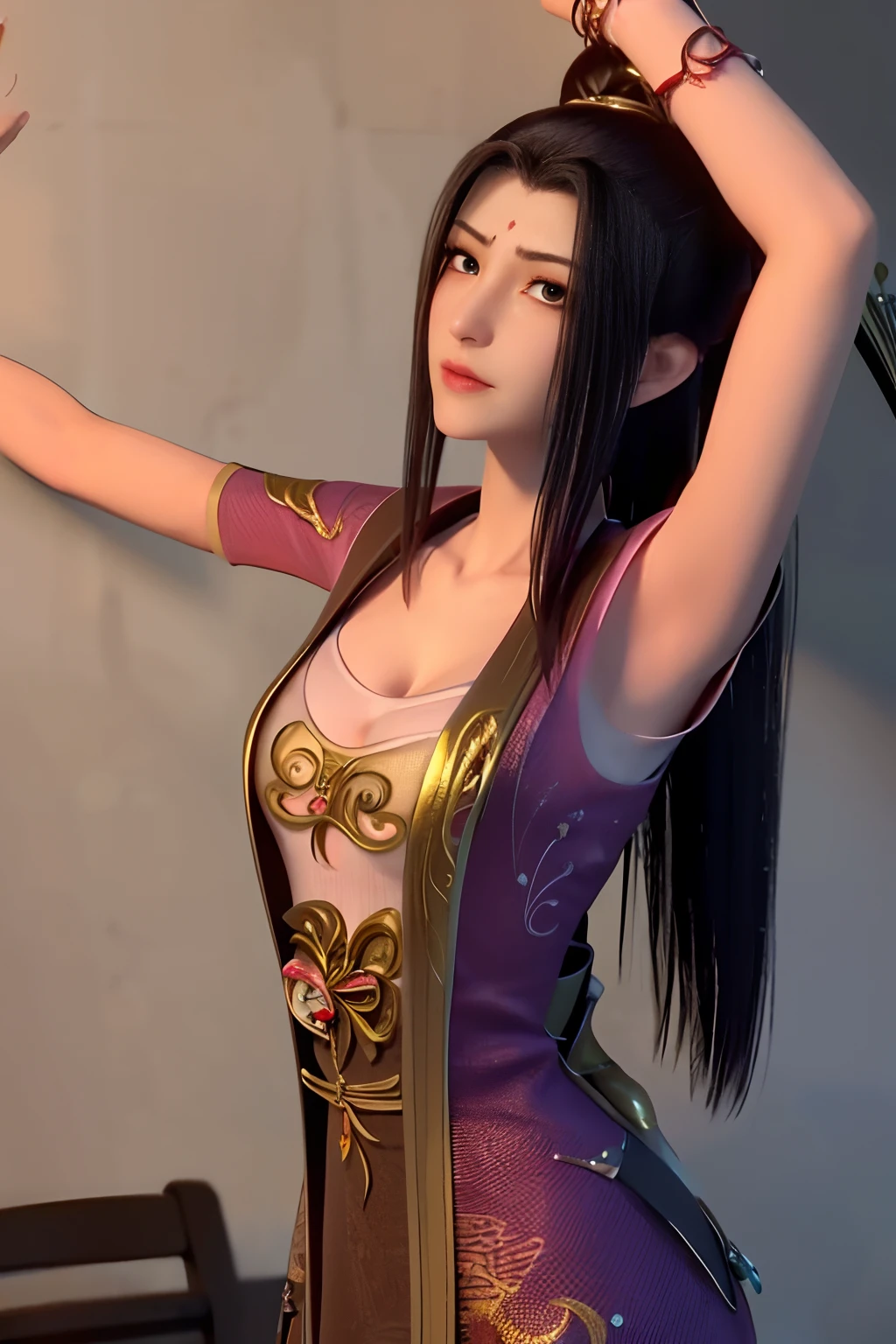 yuanfei,upper body,(Stretch out the chest of the garment:1.35)