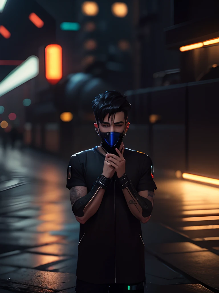 Change background Cyberpunk handsome boy. realistic face.8k. ultra realistic