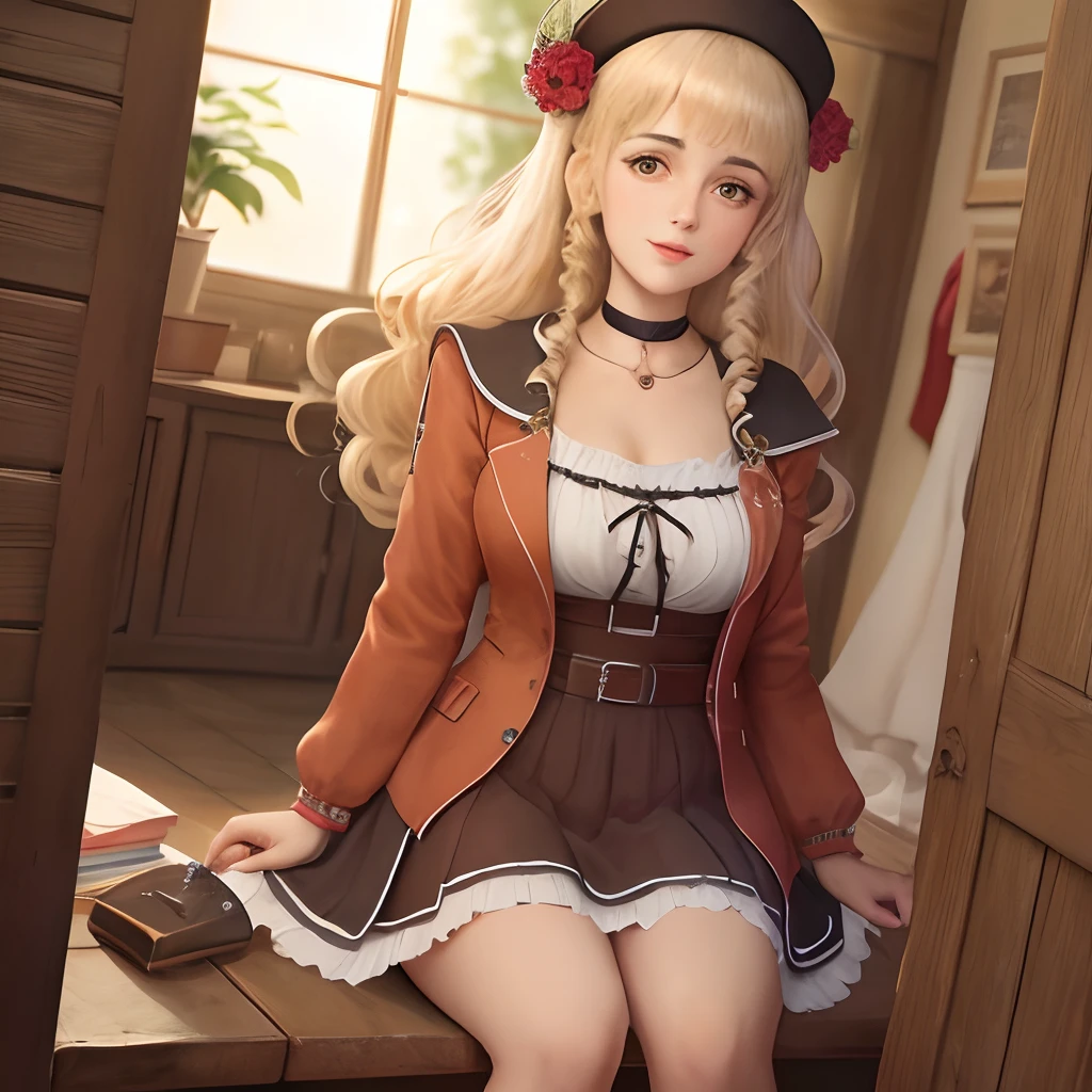 Garota de anime seios expostos