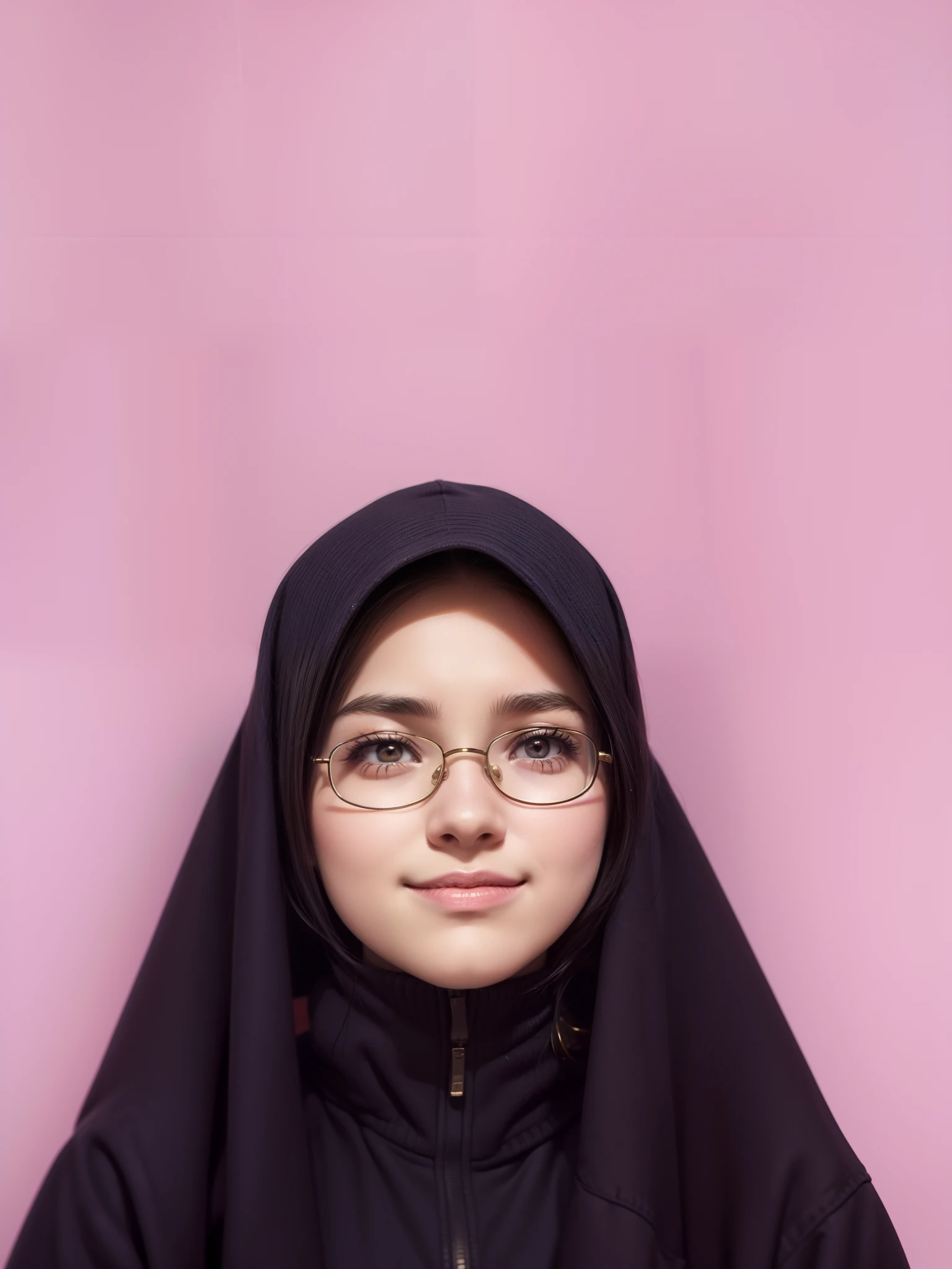 Estilo anime vintage de los 90,Retro.Chica adolescente de anime con vendaje en la nariz con gafas Steampunk con sudadera con capucha ,en una sala de juegos, Science-Fiction. , surrealista, Poco probable.