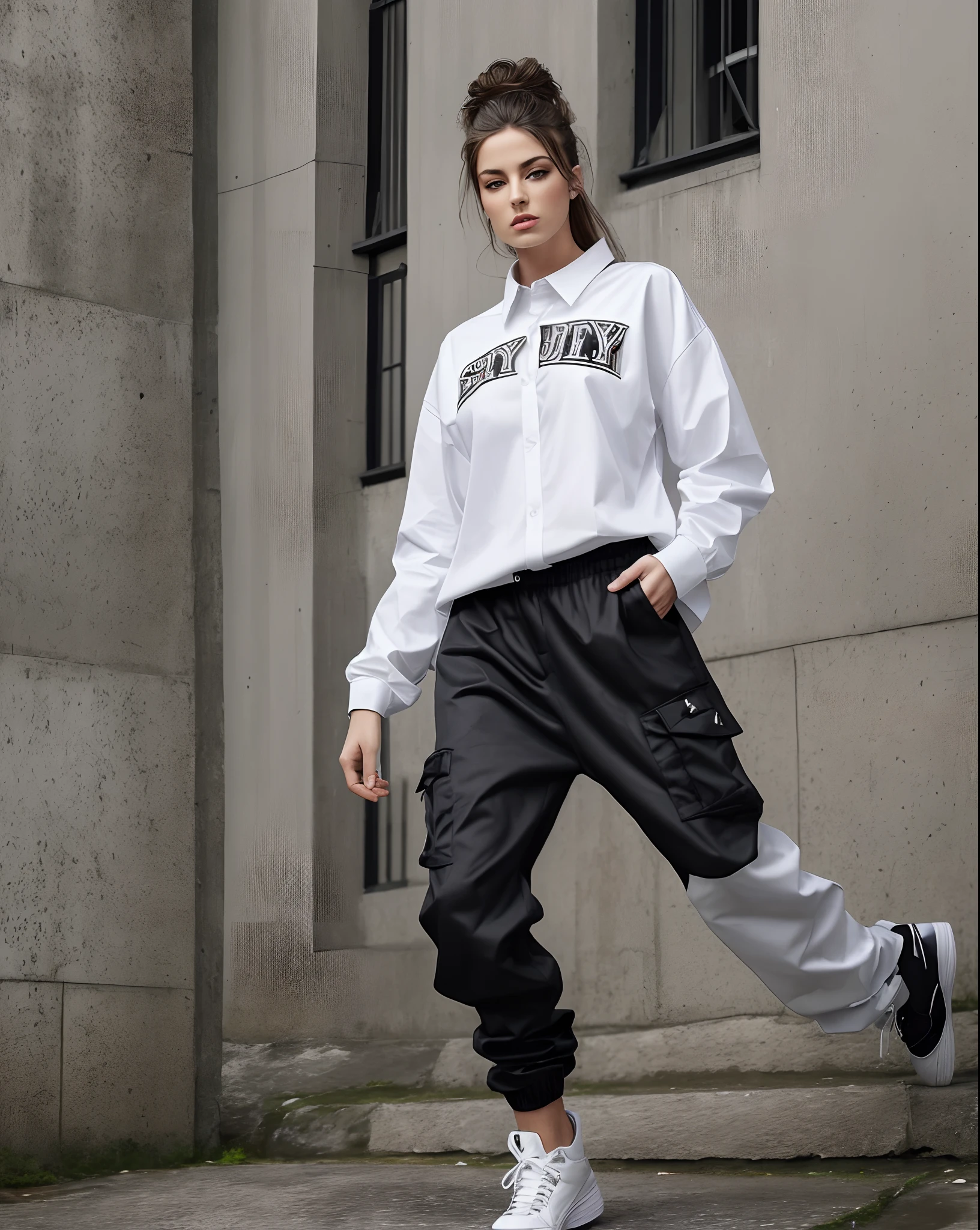 cocky badass arrogant offensive attitude of superiorityformal elegent clean class posh female chav formal full hip hop baggy saggy attire