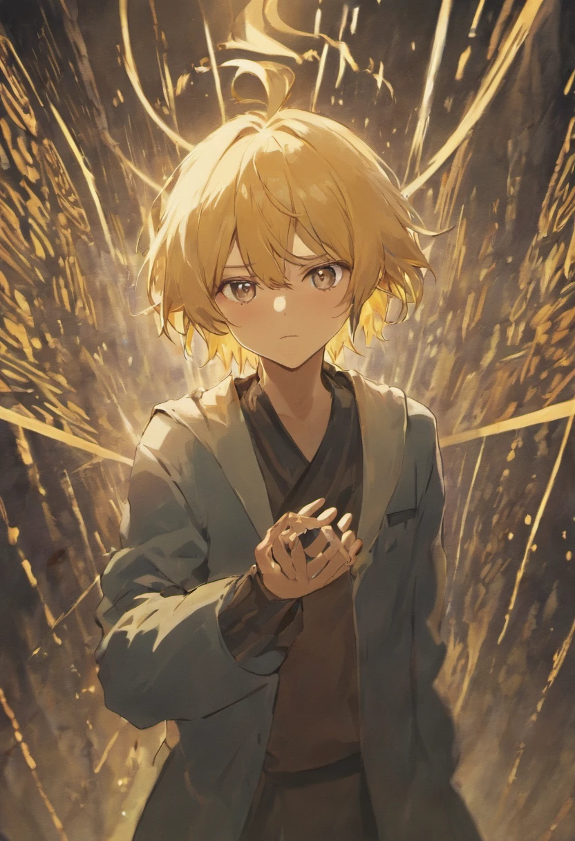 1man, night guard, hair collour blond,