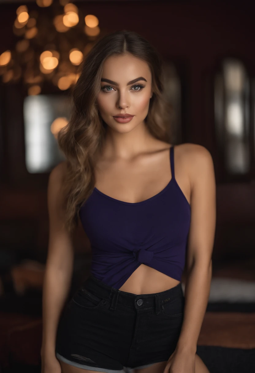 woman with matching tank top and panties, fille sexy aux yeux bleus, Portrait Sophie Mudd, Portrait de Corinna Kopf, cheveux blonds et grands yeux, selfie of a young woman, Les yeux dans le club Violet Myers, ohne Maquillage, maquillage naturel, Look directly into the camera, Visage avec Artgram, dezentes Maquillage, Superbe photo du corps entier, dans la chambre, Fission