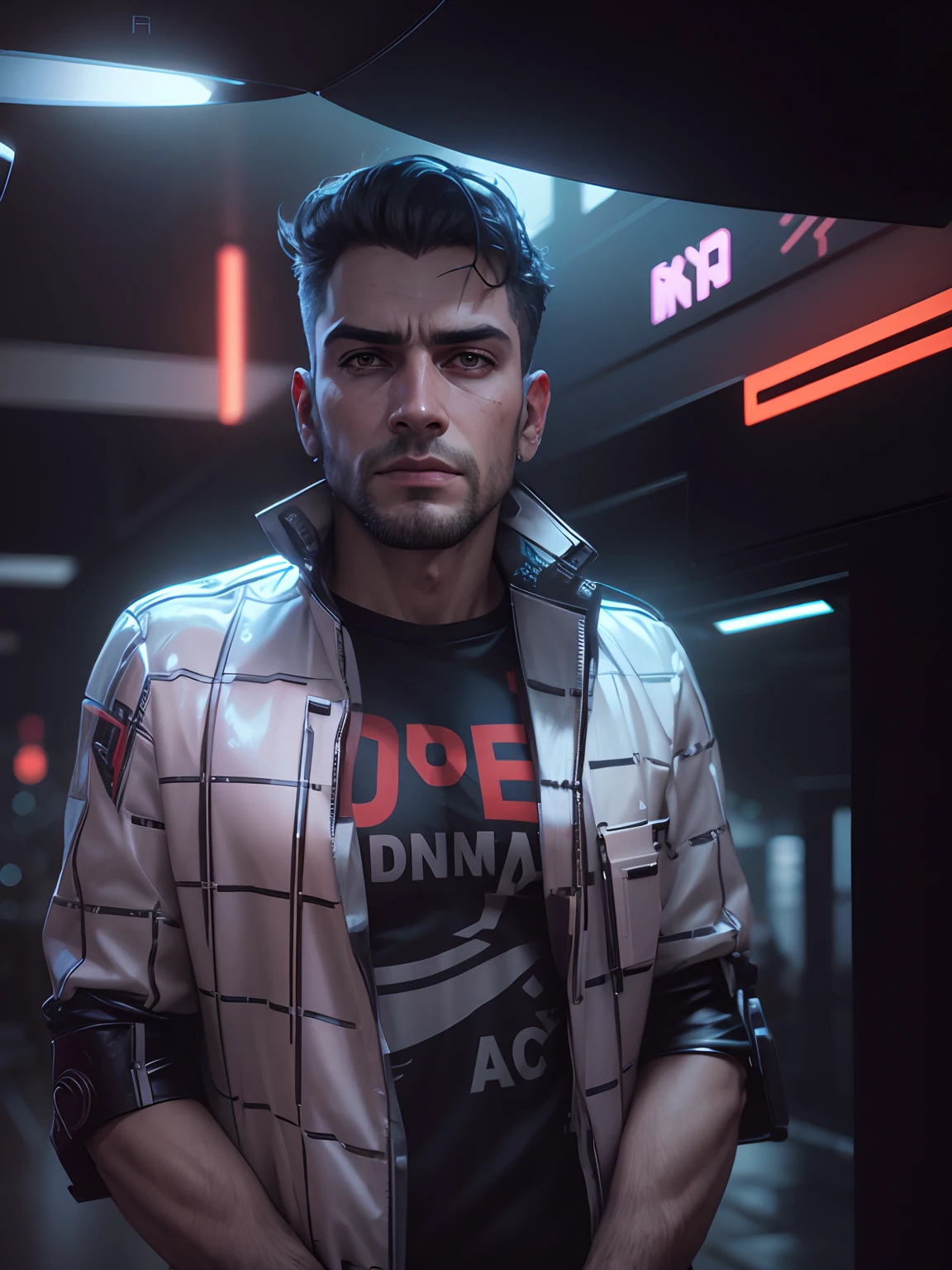 Change background cyberpunk handsome boy realistic face 8k ultra HD