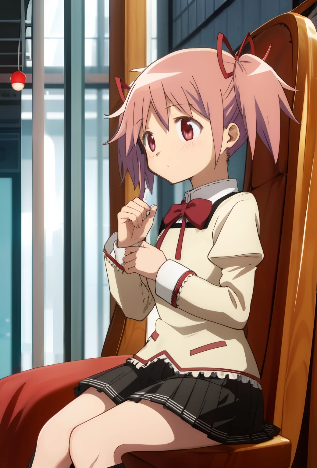 1girl, illustration, masterpiece, best quality, super detail, fine detail, depth of field, hoshino eye, gloves, tongue sticking out, tongue, long hair, star, camera gaze, purple hair, purple eyes, upper body, hair ornament, :p, ruffles, pink shirt, smile, sleeveless, shirt, idol, symbol pupil, Hands up, bangs, one side up, star-shaped pupils, arms raised, pulling dress
