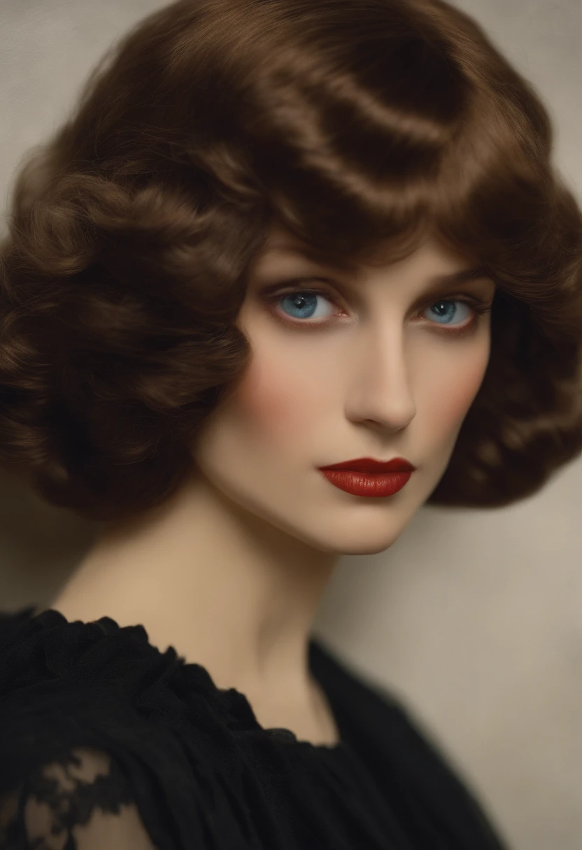 Doigt de Pieck, ((Masterpiece)), Best quality, 1fille, eye shadow, Haut du corps, portrait,