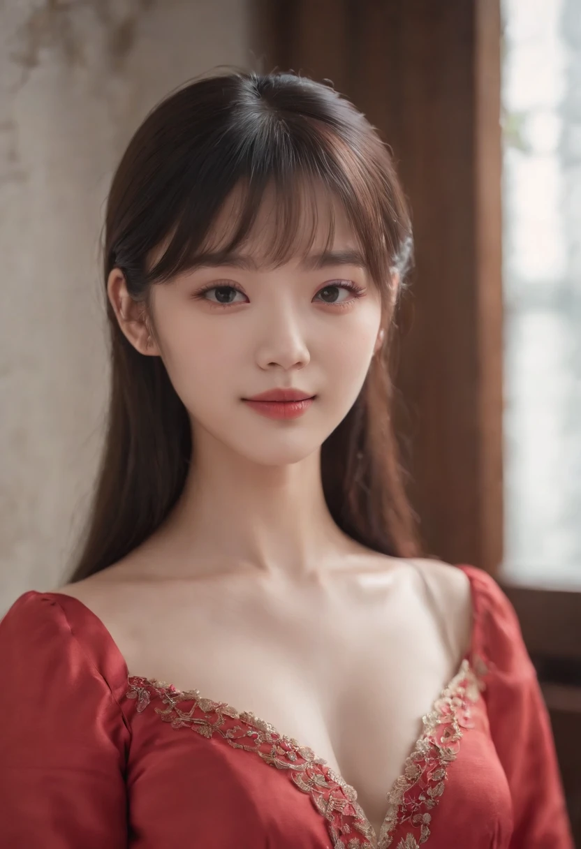 8K, Ultra-high resolution, Highest quality, masterpiece, 三分割法によるphotograph,Surreal, photograph, 1 Girl, (16 years old:1.3), pretty girl, Cute face, Beautiful eyes in every detail, 細かくdetailedに,masterpiece,, One Girl:1.2, Virginia Otis 15 year old girl、美しい cyborg mixed maid female, Mecha Cyborg Girl,Mecha Body Girl,She wears a futuristic mech, victorian maid dress, from the front, From the skirt up,Cute kids room, bed room, bed,Beautiful leg line beauty,Full of sex appeal,Sensual,A carefree smile,Heal the heart,Short ponytail、beauty,Long neck、Laugh a little、Please close your mouth and laugh、(((Ideal body type))),A cup small breasts :2,、Portraiture:2、Perfect Anatomy、鮮明なdetailed、detailed、Surreal、Light and shadow,Strong light