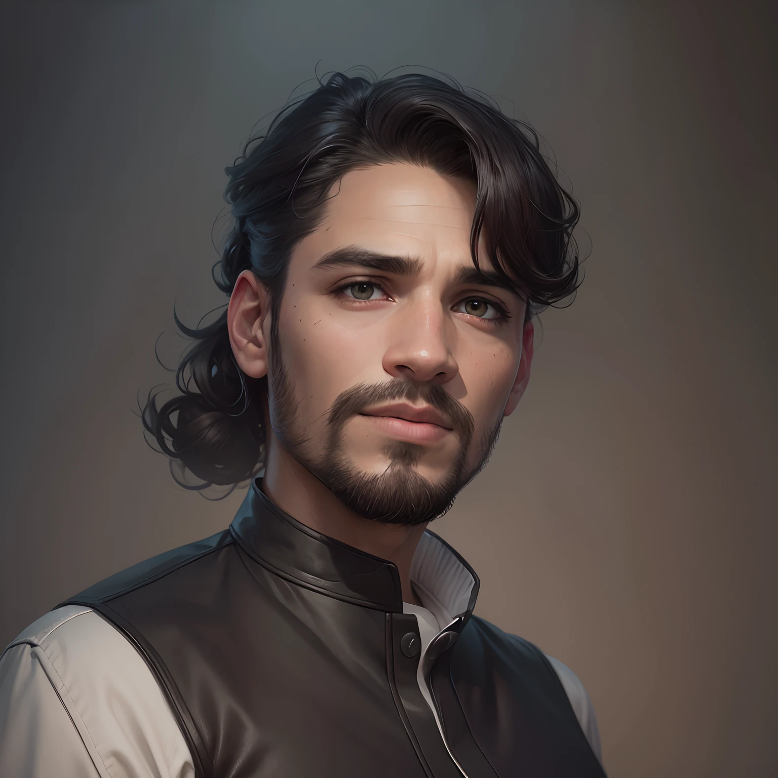 Change the background into highly realistic artistic one and convert this image into realistic ultra quality avatar that looks attractive and realistic art