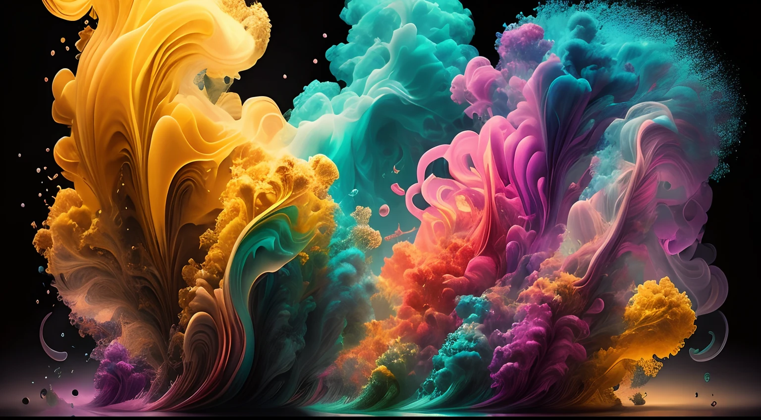 Obra de Arte abstracto en movimiento. Un primer plano de vidrio fundido incandescente colorido quese vierte sobre burbujas tornasoladas, ,remolinos de gotas tornasoladas llenas de vidrio fundido colorido giran y escapan, vidrio fundido de color fluido, vidrio fundido colorido, multicolor, coloreado, de colores brillantes, acid-colored smoke, Humo de color arco iris, Background of psychedelic smoke, Humo colorido en el fondo, vidrio espeso y colorido, vidrio giratorio colores radiantes, nubes de humo de colores, arremolinado, Arte del vidrio fundido fluido,Arte de Alberto Severo