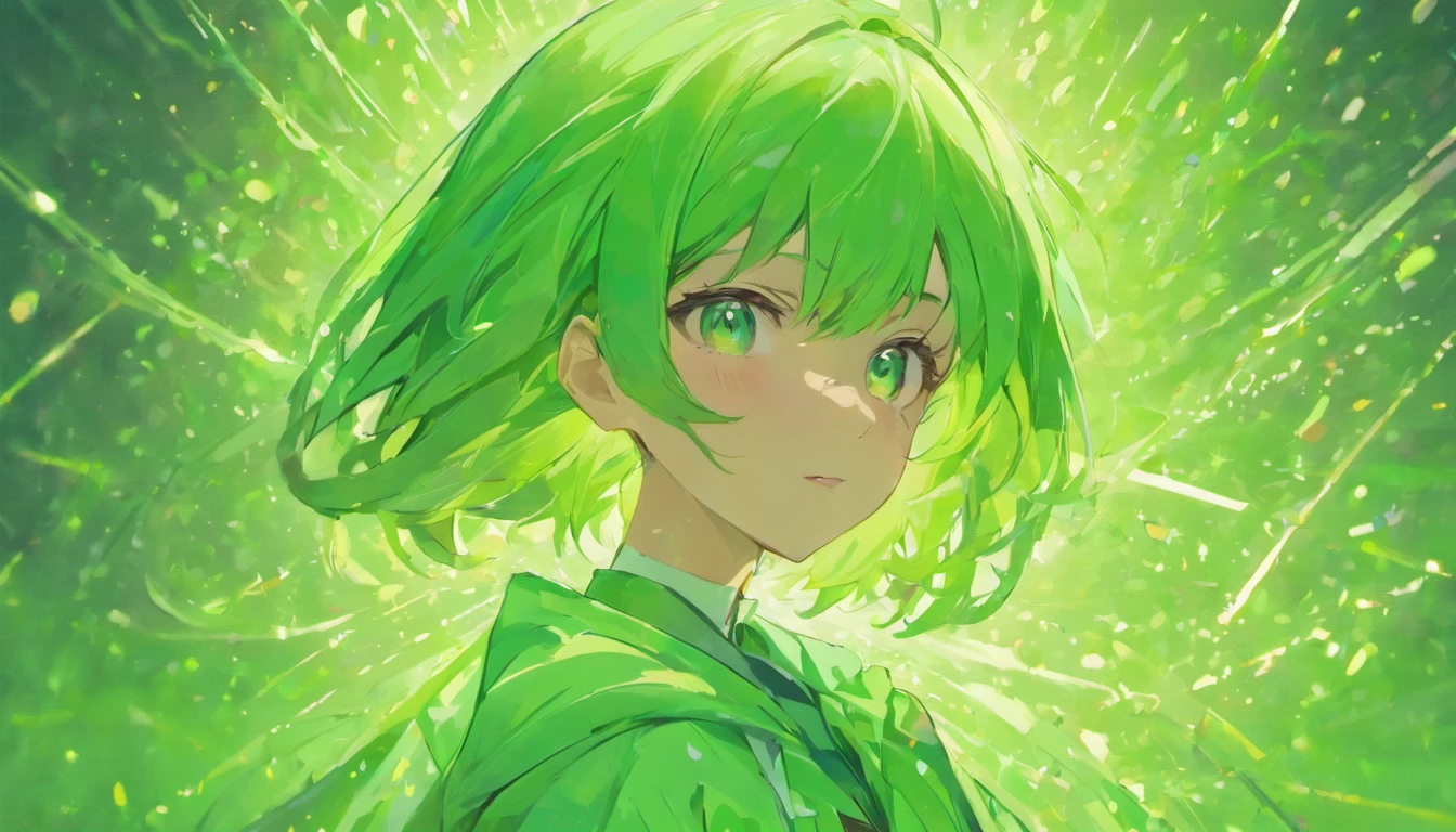 bobcut, Mint hair, angle of view, Color: White/Green, face retouch, Skin chrome, Detailed, Network enhancement, Artistic, the scientist, Hypnotist, Sexy, full bodyesbian, Hypnotist, model, Athletic trainer,